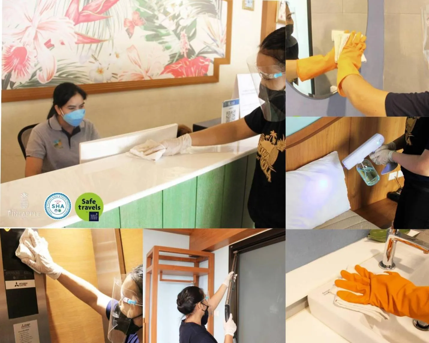 group of guests in ROYAL PINEAPPLE HOTEL l a welcome to wealth and good fortune