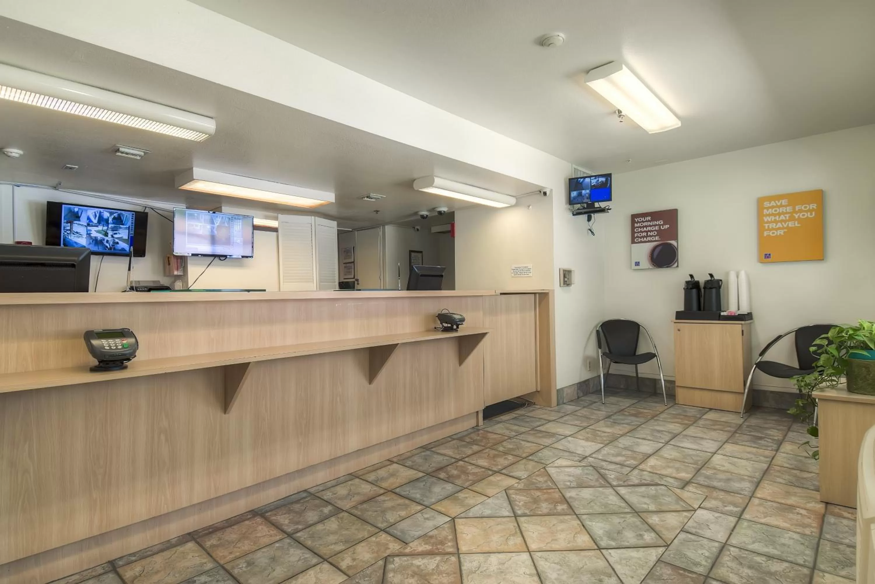Lobby or reception in Motel 6-Palm Springs, CA - Downtown