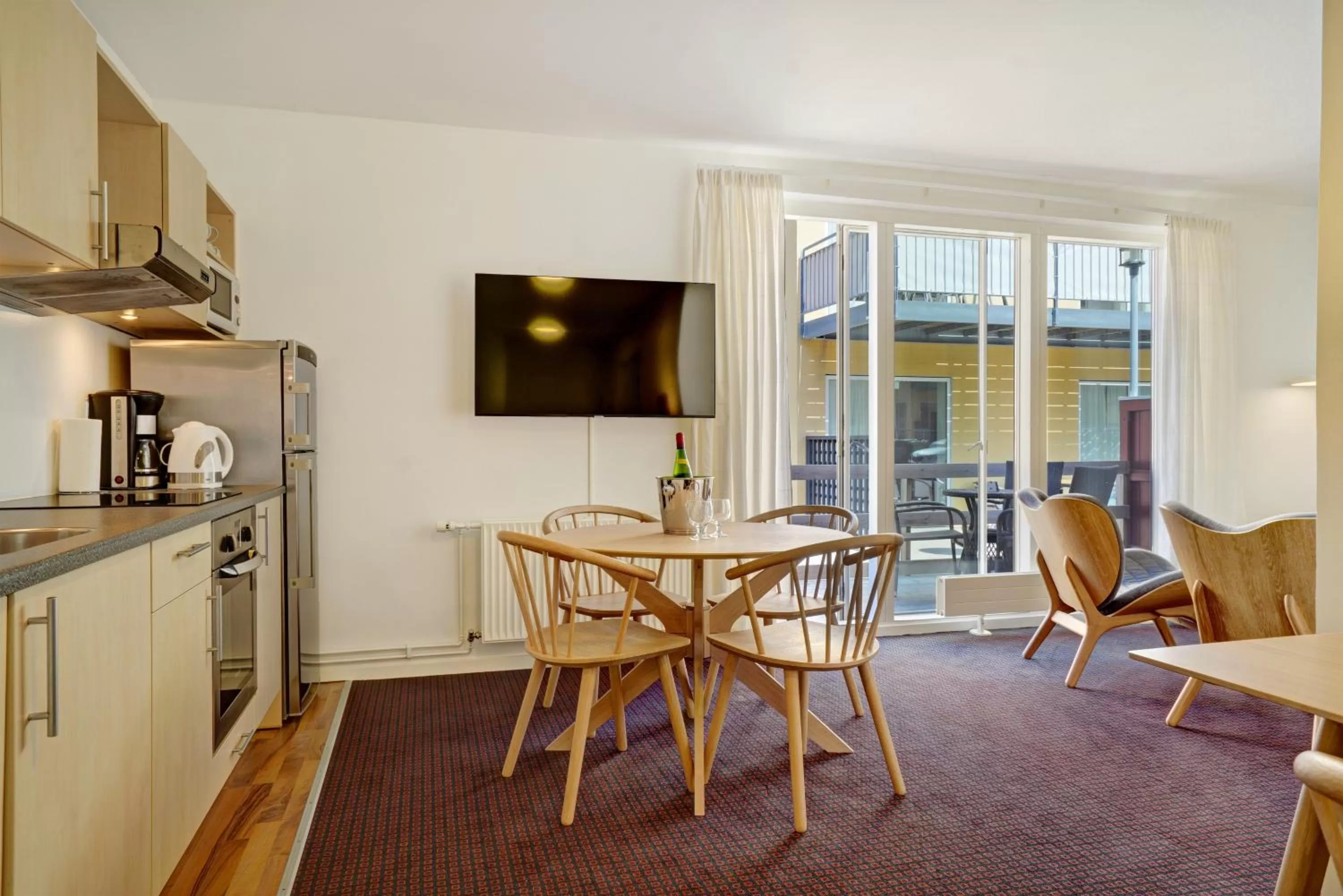 Patio in Skagen Harbour Hotel