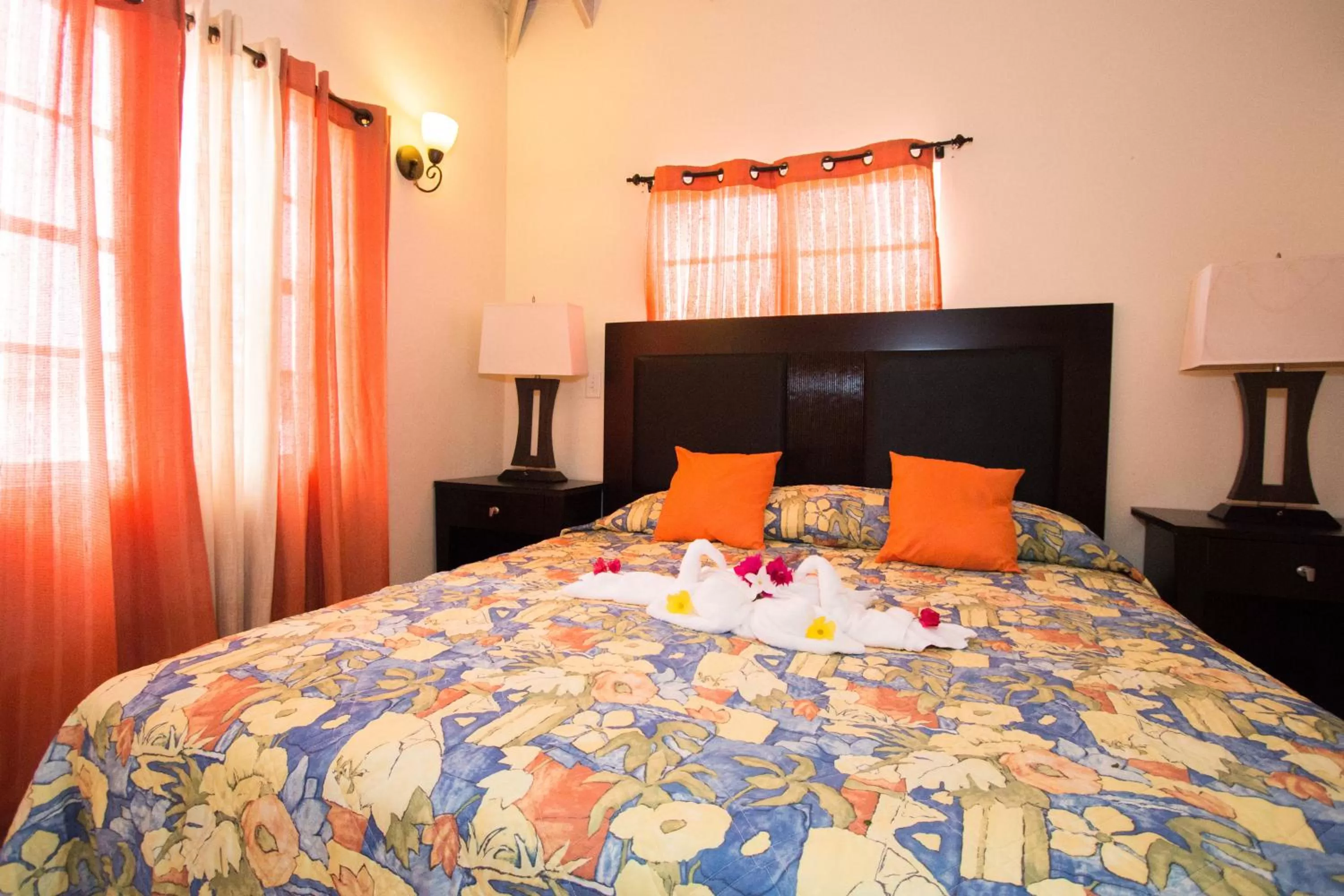 Bed in Connie's Comfort Suites