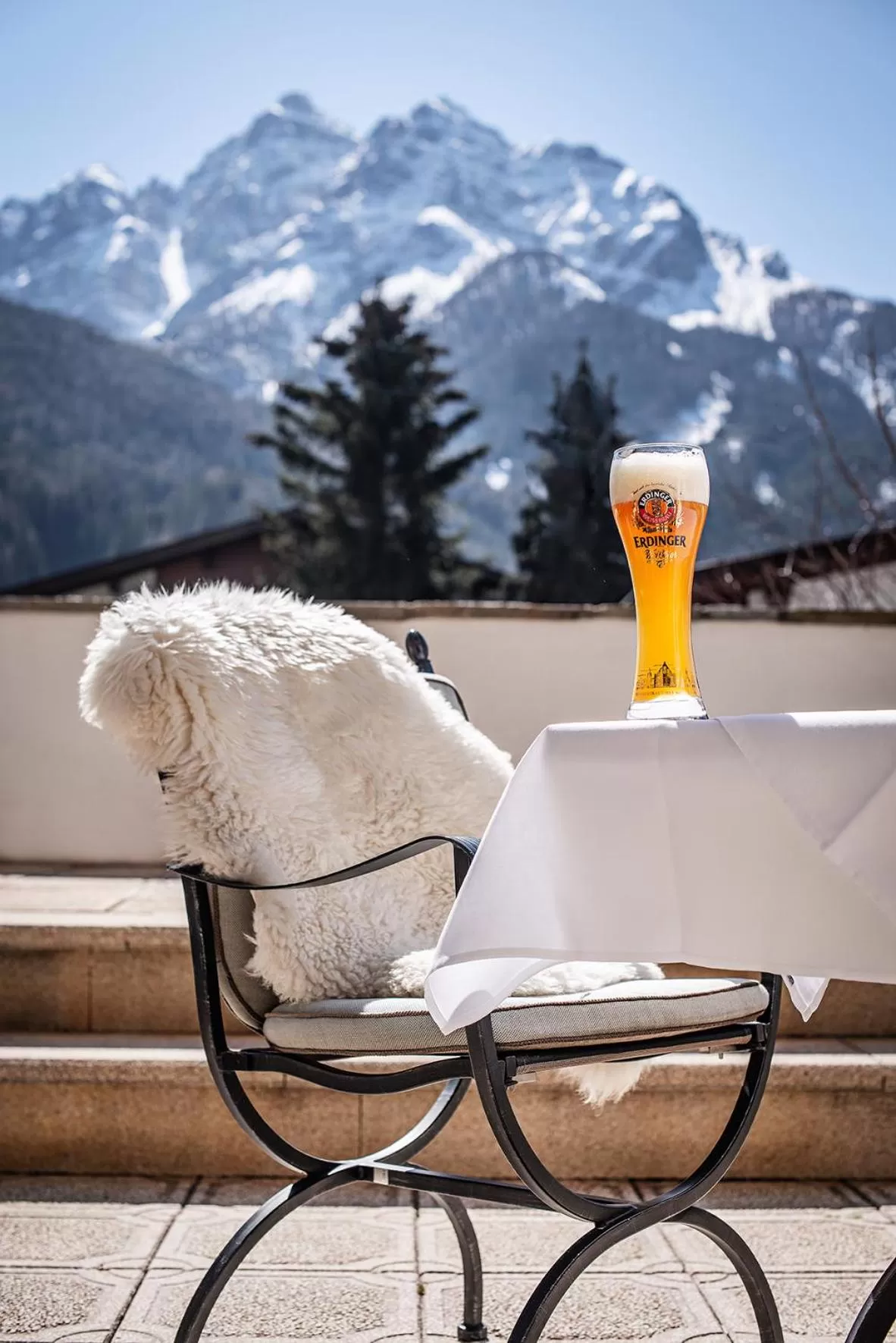 Mountain view in Hotel Serles