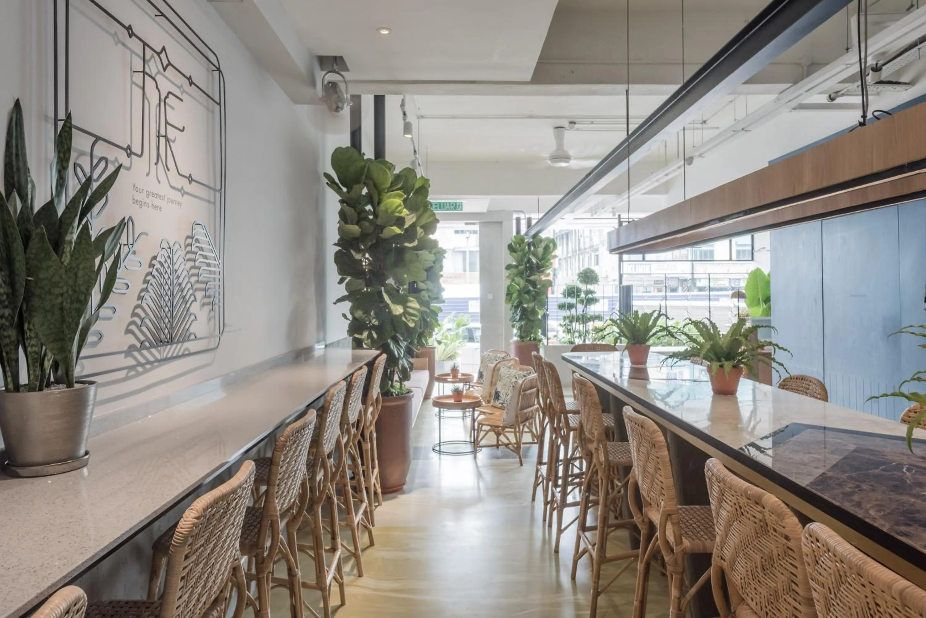 Seating area in Bunk & Bilik Hotel Jalan Ipoh