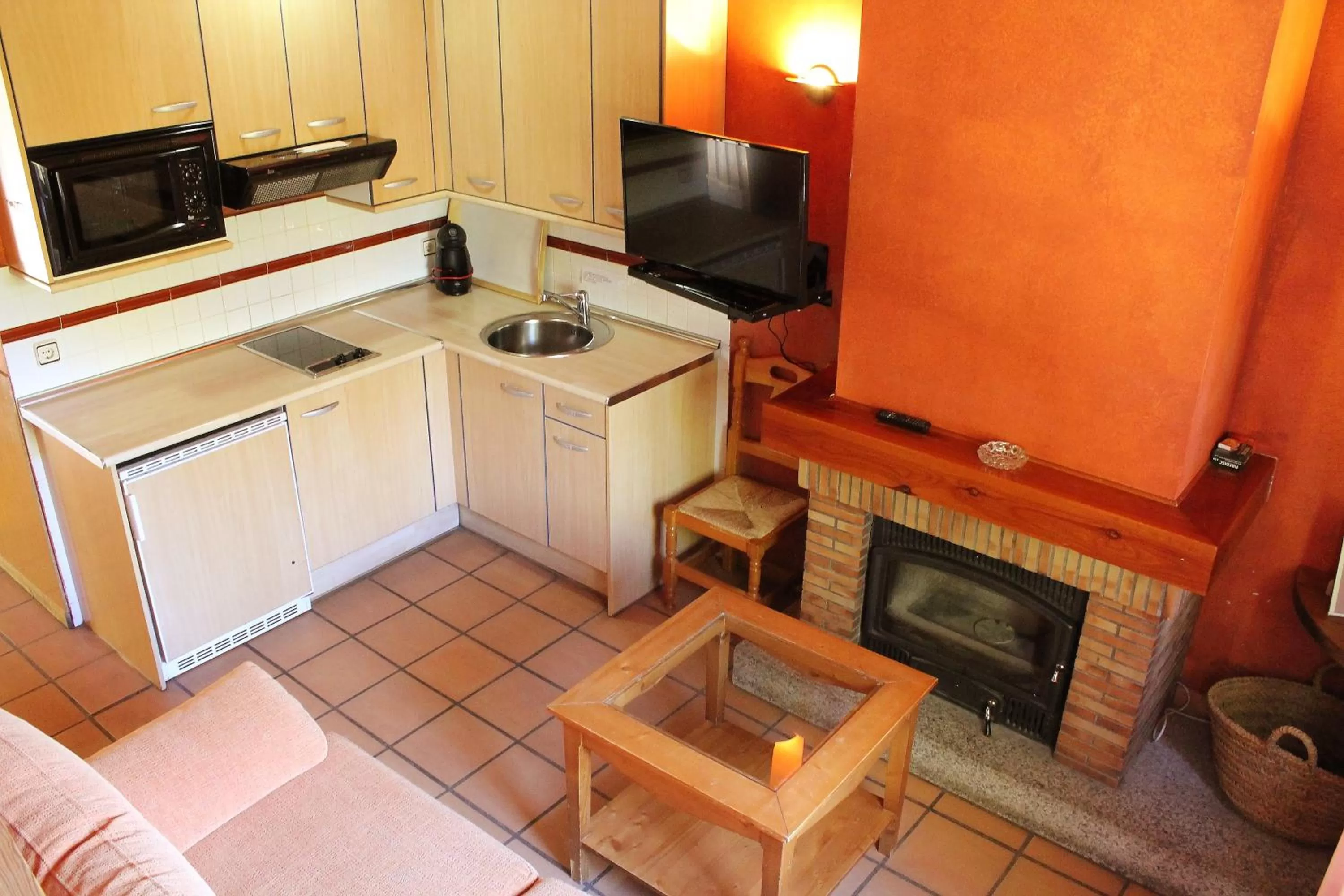 Kitchen or kitchenette in Hotel Sara De Ur