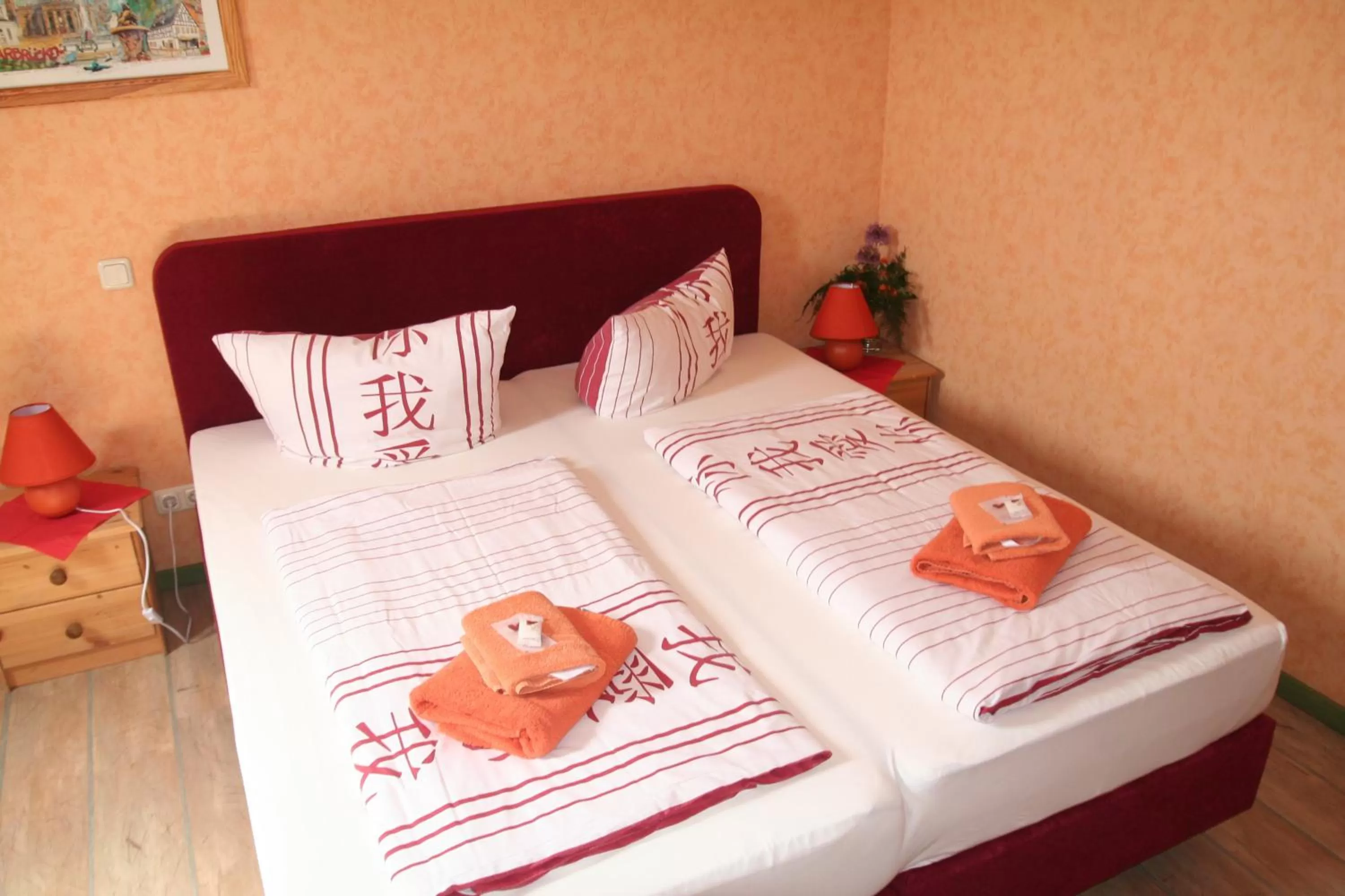 Bed in Pension Haus Saarland