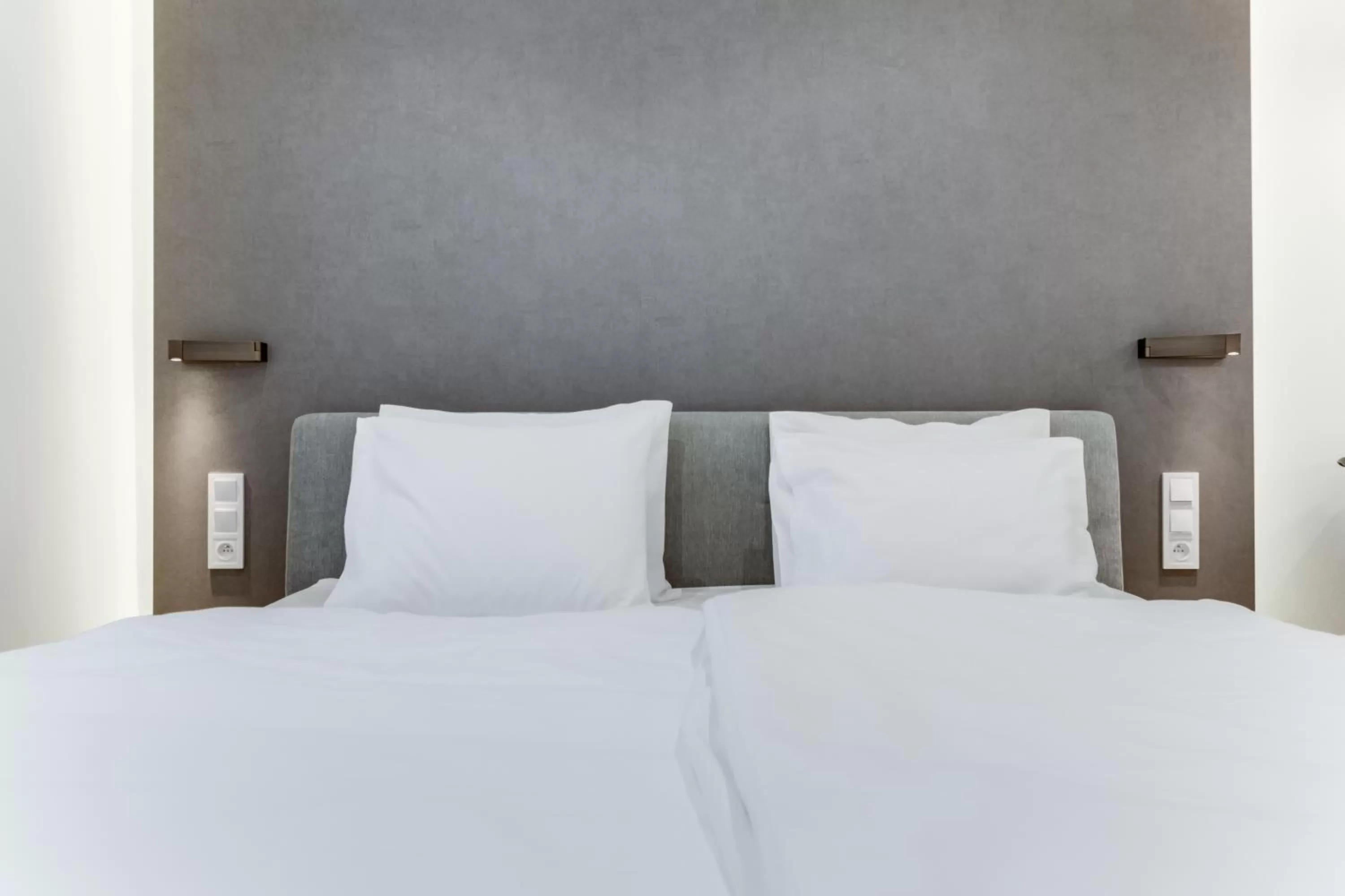 Bed in Lampi Aparthotel Prague