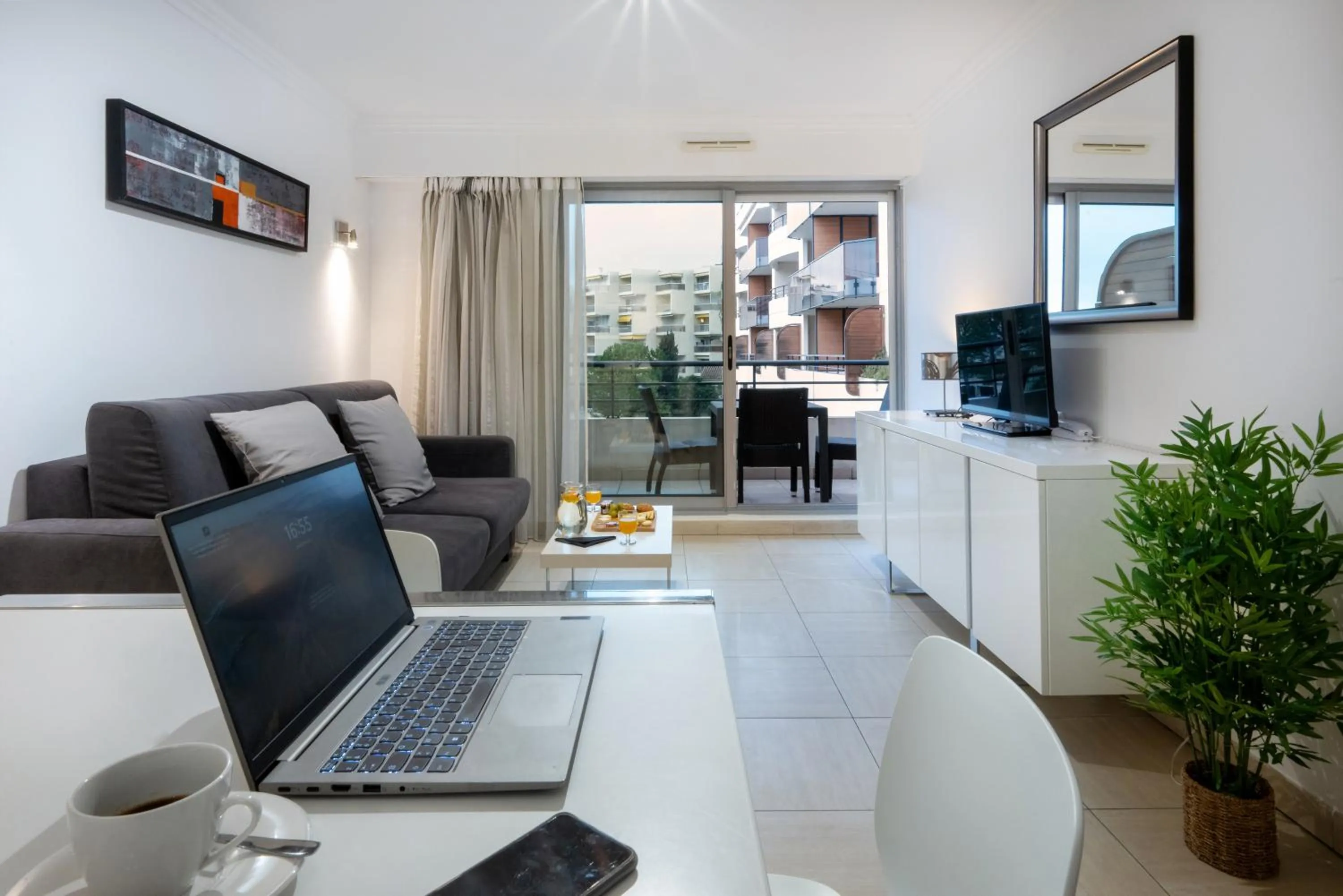 Living room in Nemea Appart Hotel Le Lido Cagnes sur Mer