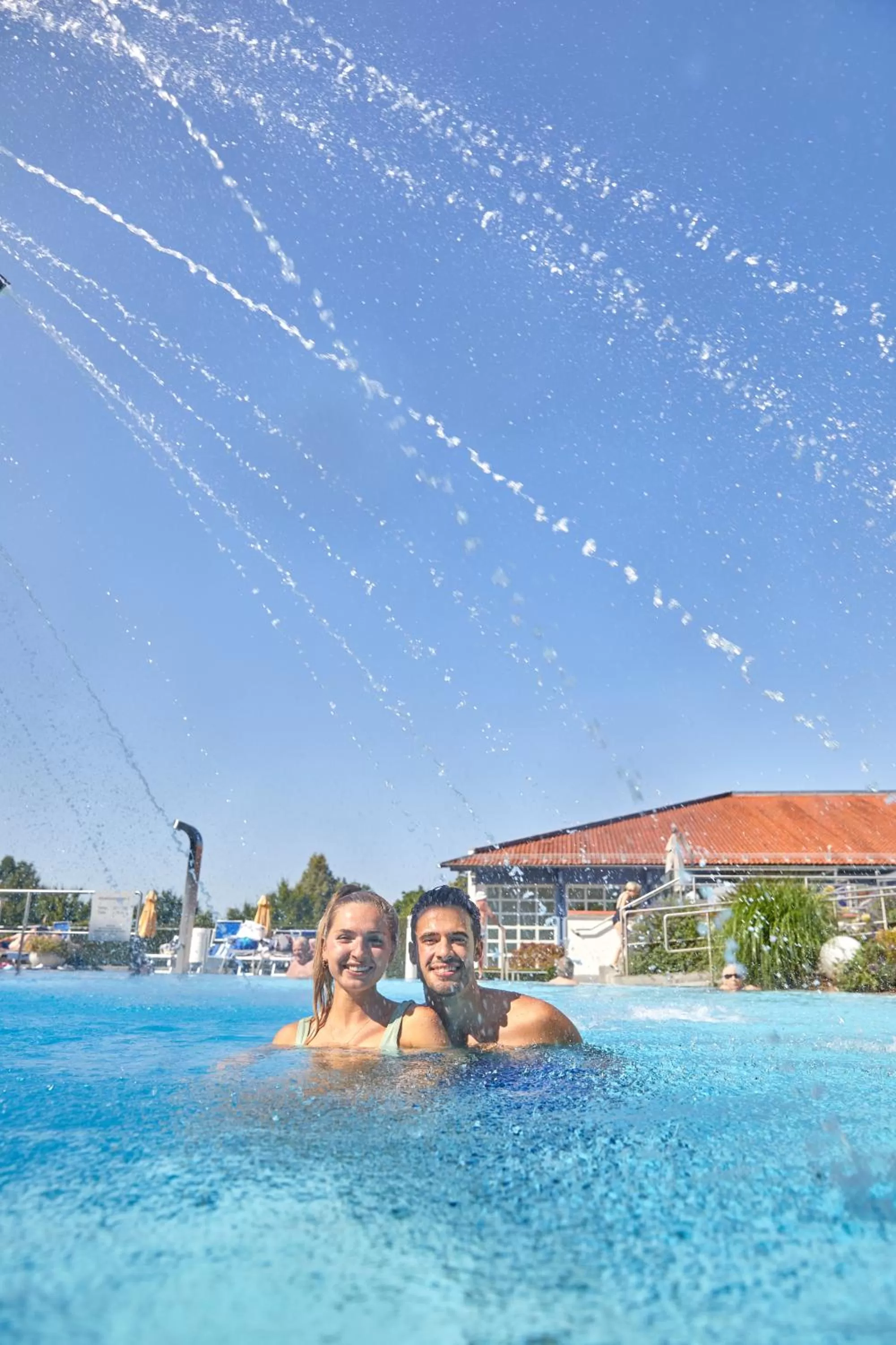 Hot Spring Bath, Swimming Pool in Appartement-Haus Blumenhof