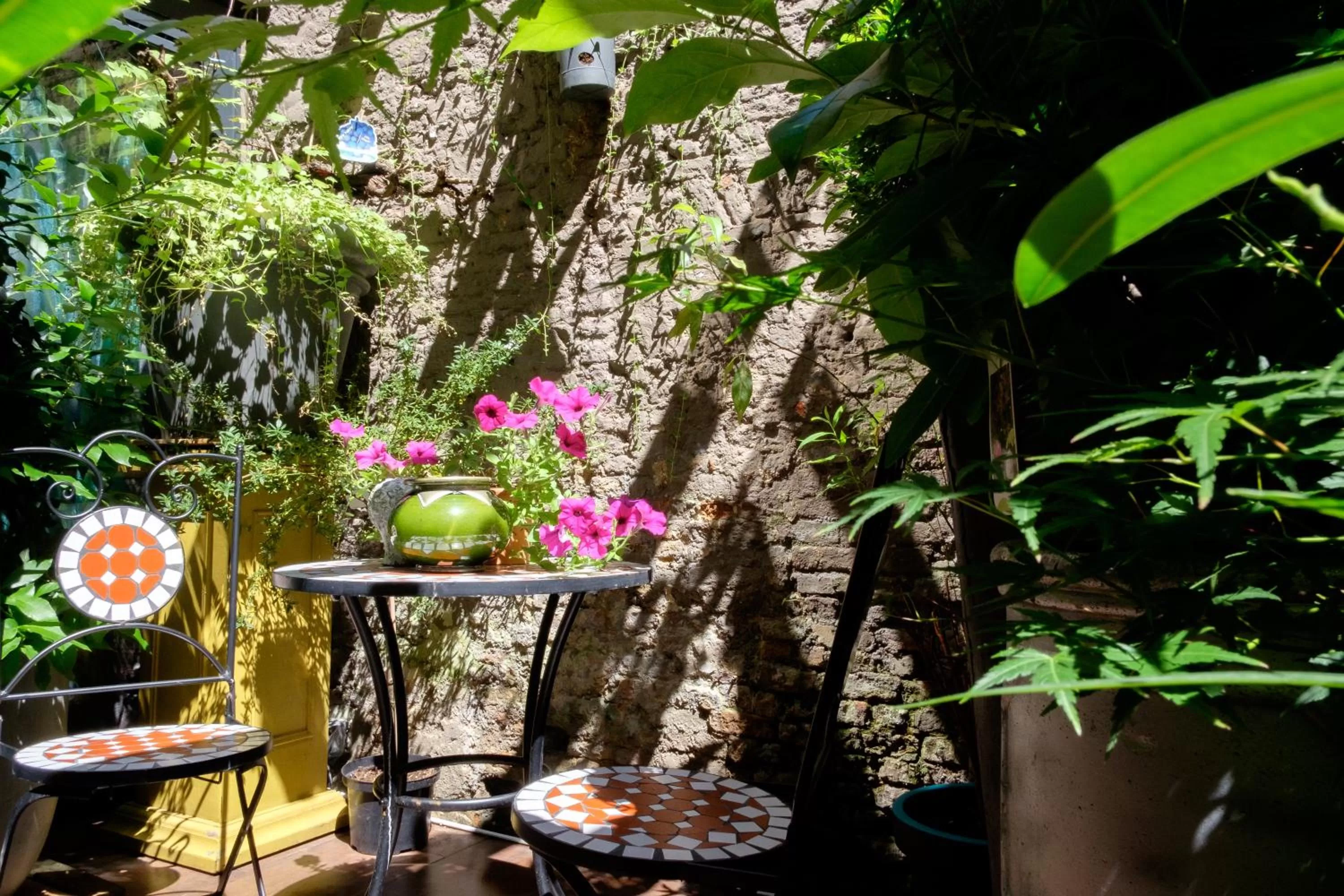 Patio in Hotel Diamonds and Pearls