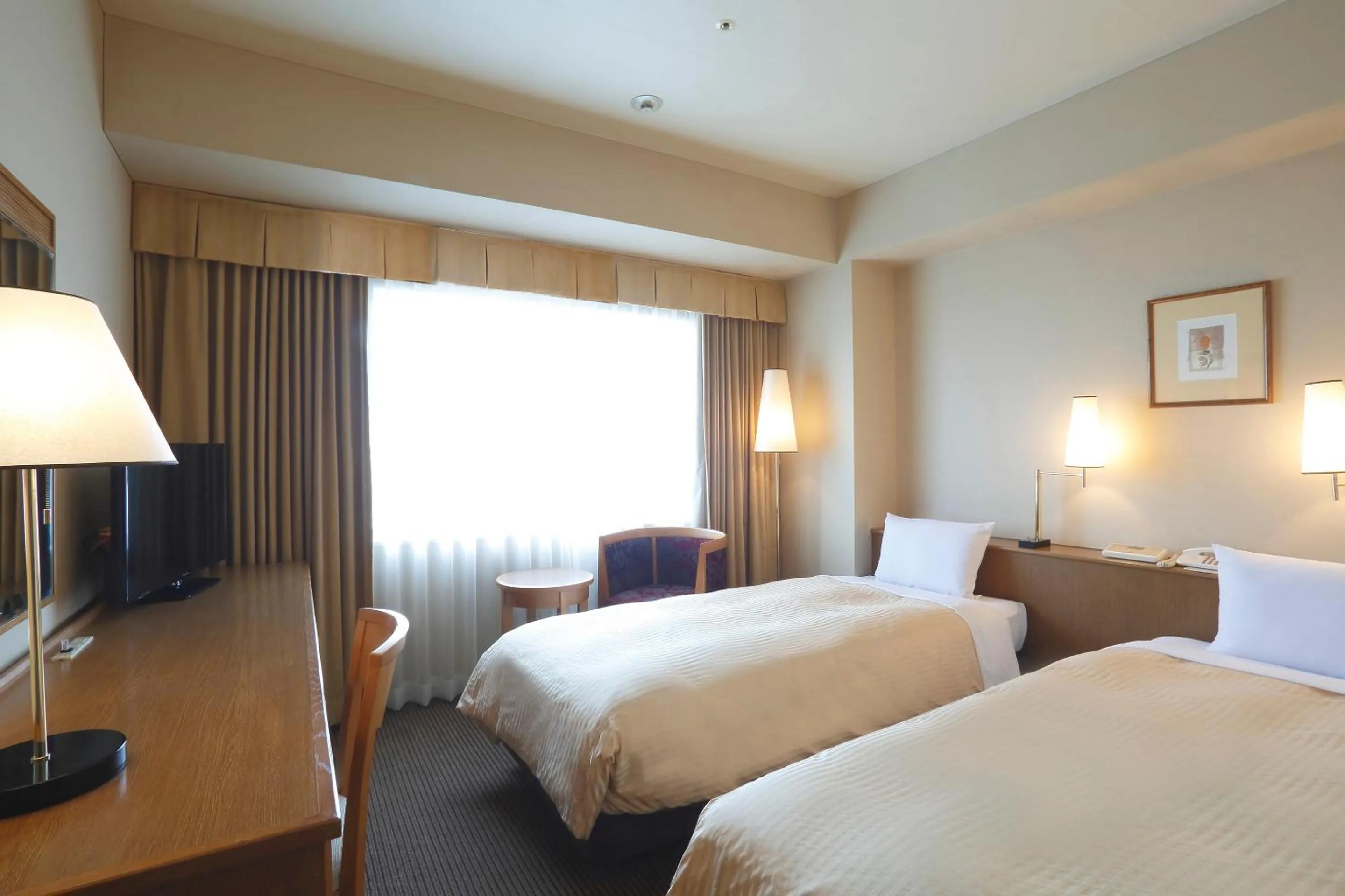 Photo of the whole room, Bed in Dai-ichi Hotel Ryogoku