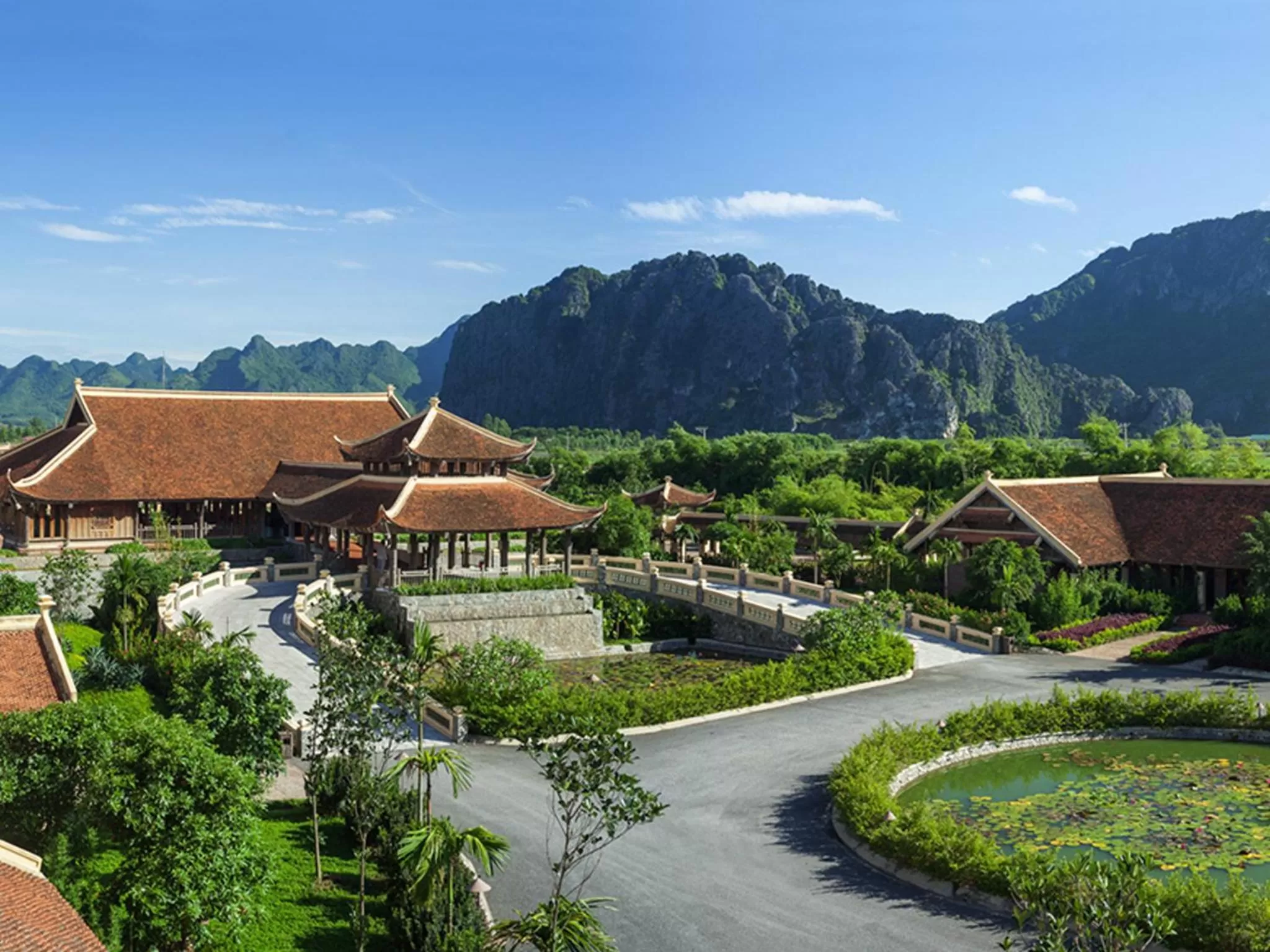 Bird's eye view in Emeralda Resort Ninh Binh