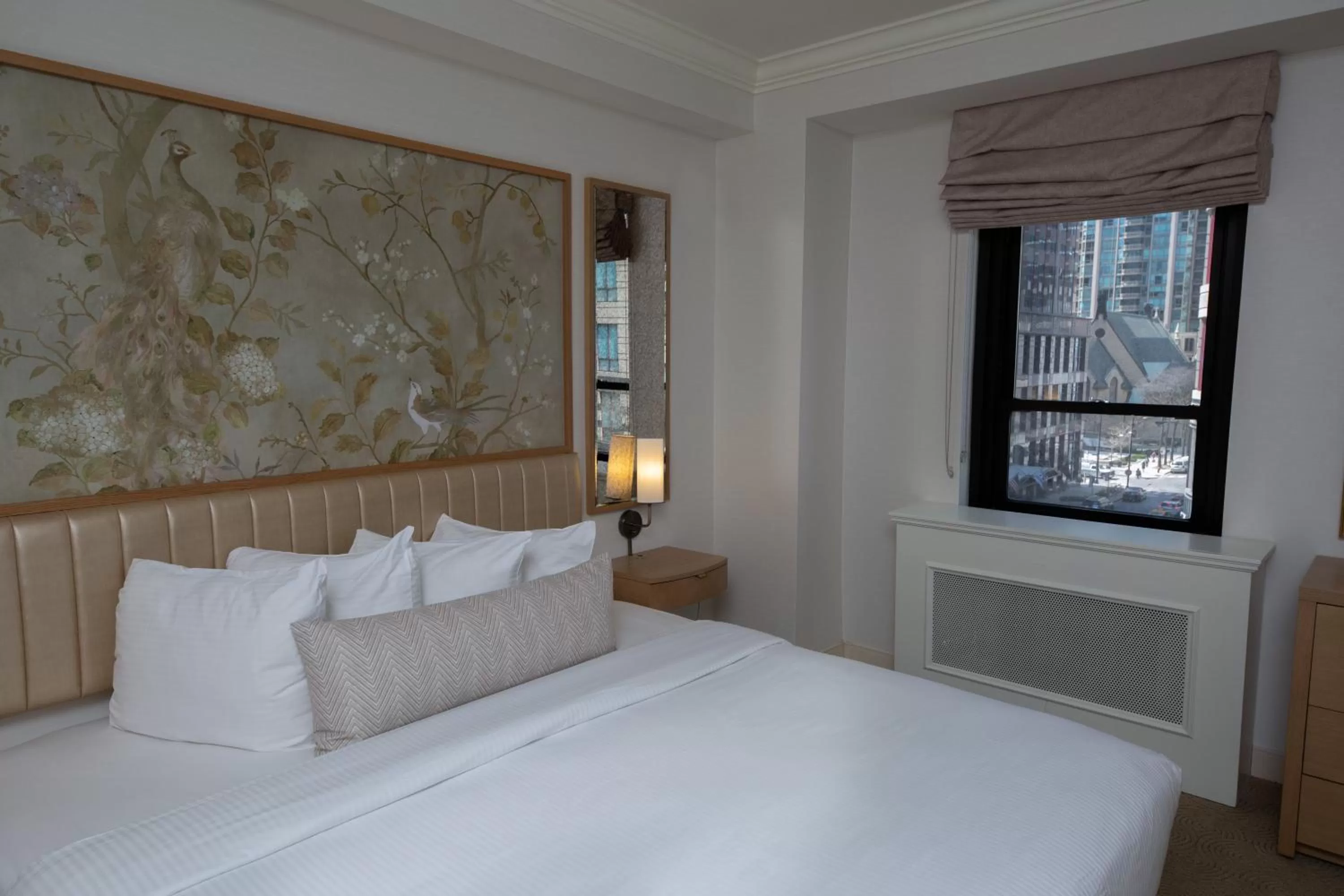 Bed in Warwick Allerton Chicago