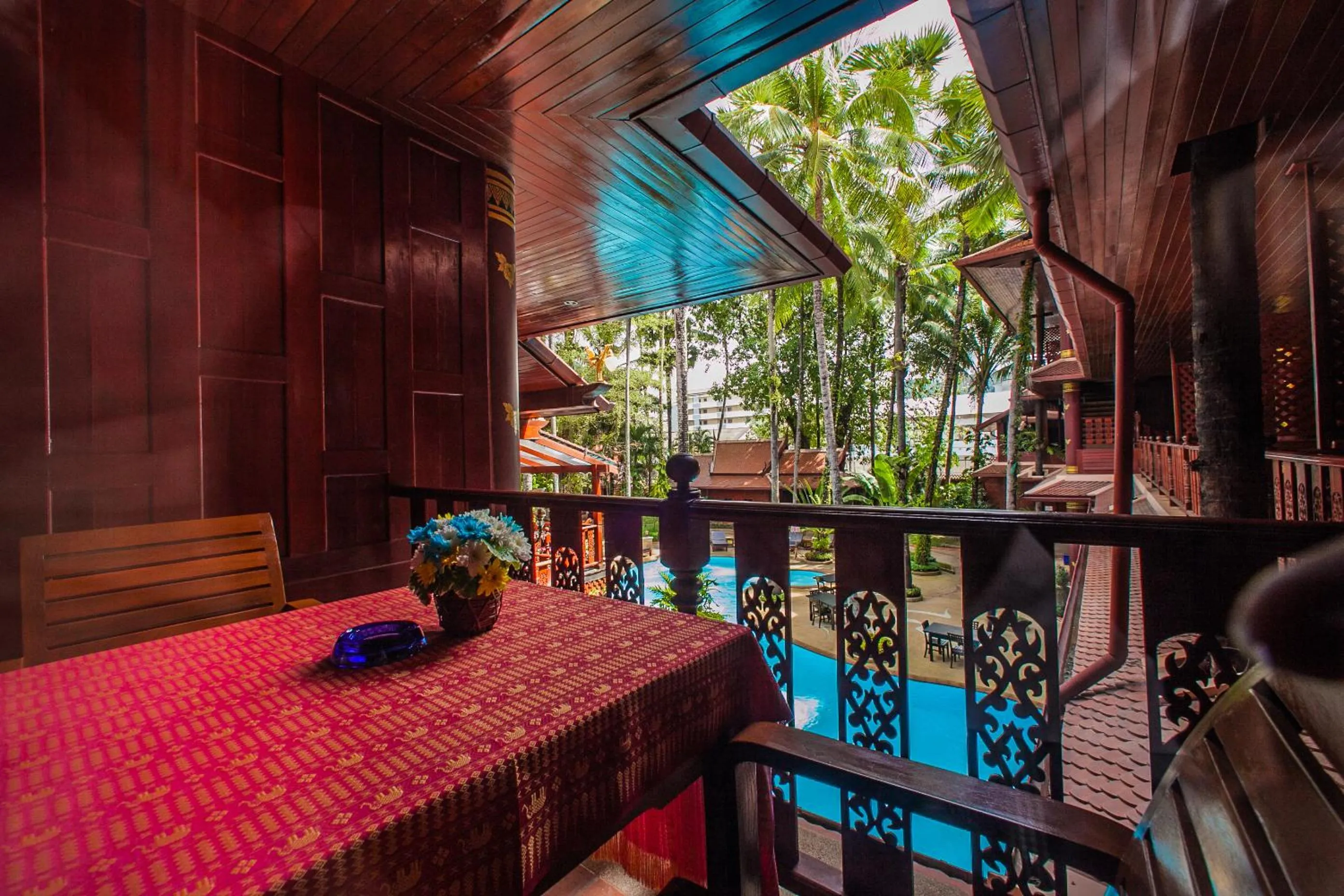 Balcony/Terrace in Royal Phawadee Village Patong - 2 Minutes walk to the beach