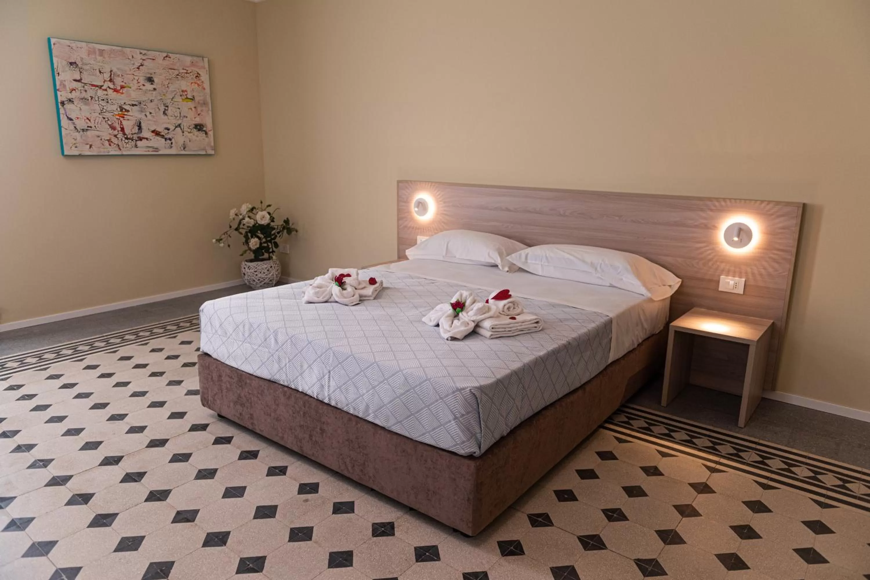 Bed in Historico Loft & Rooms Palazzo Adragna XIX