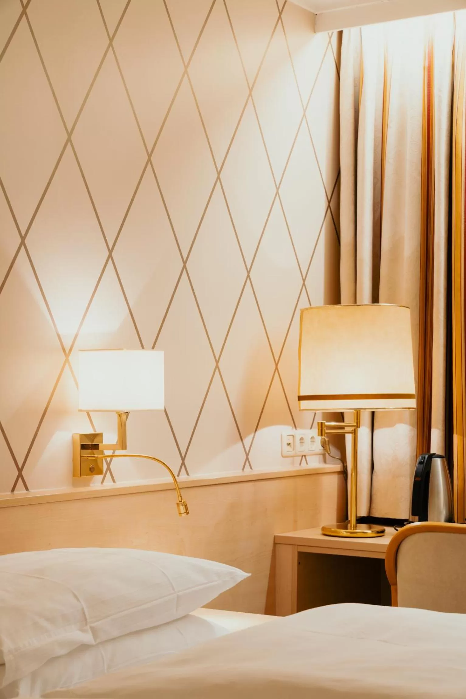 Bed in Hotel Scherer