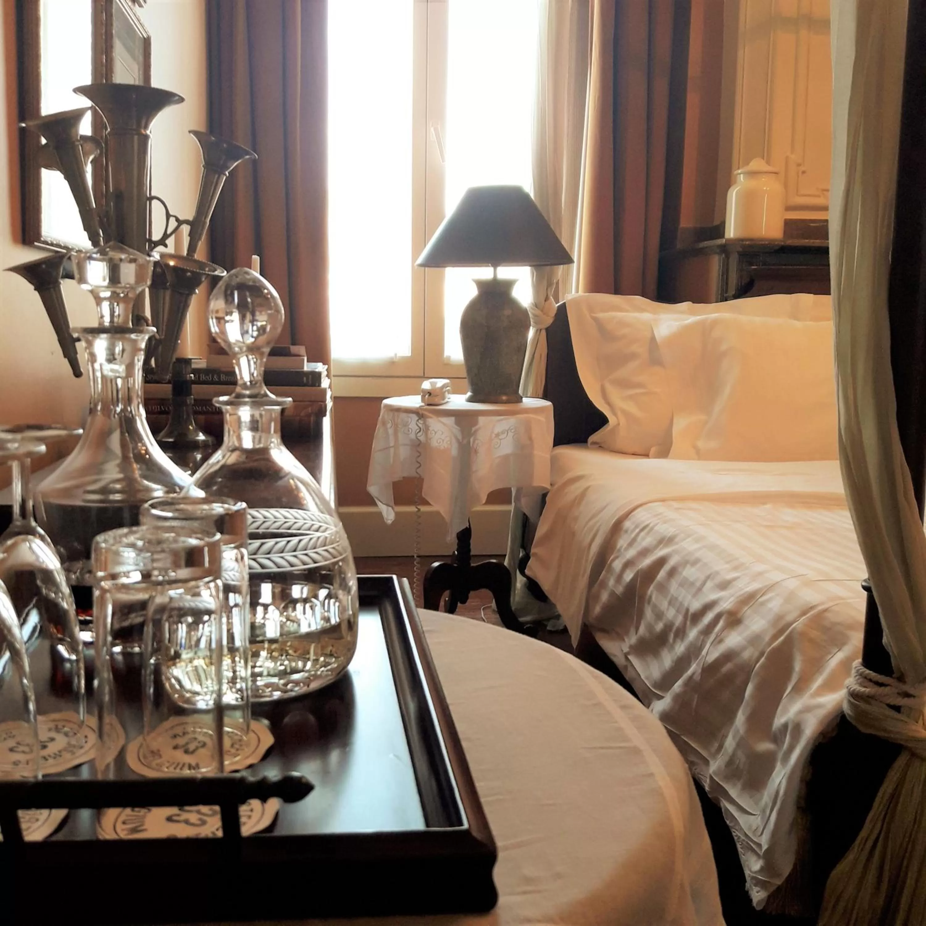 Decorative detail, Bed in Hotel Recour