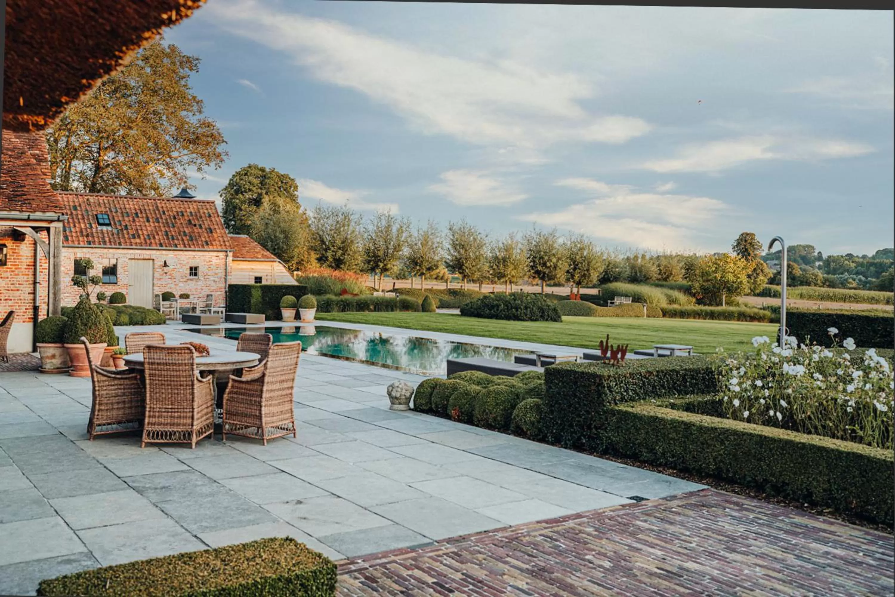 Patio in Boutique Hotel De Brakelhoen