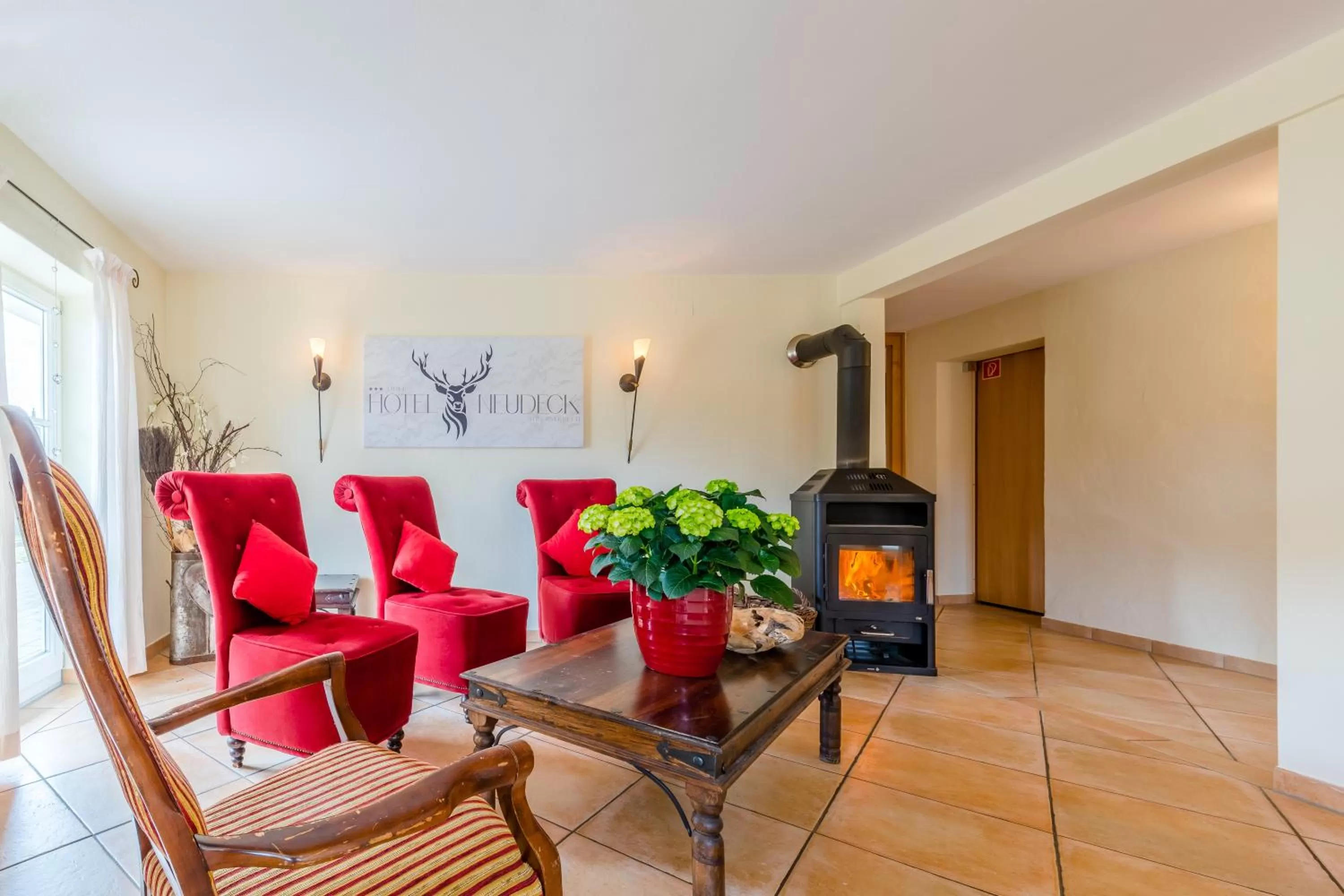 Lobby or reception in Hotel Neudeck