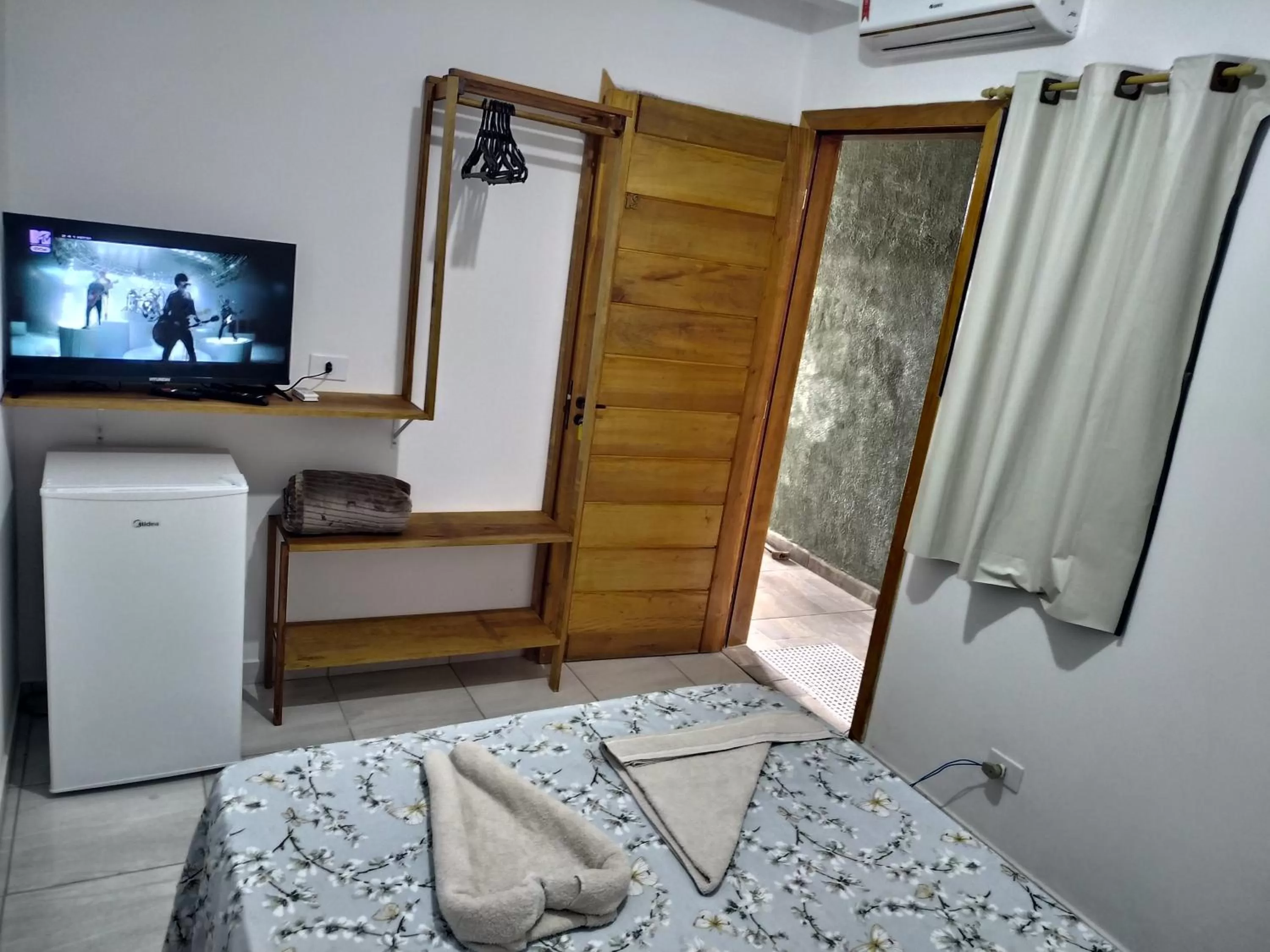 Bed in Pousada Na Praia Ubatuba