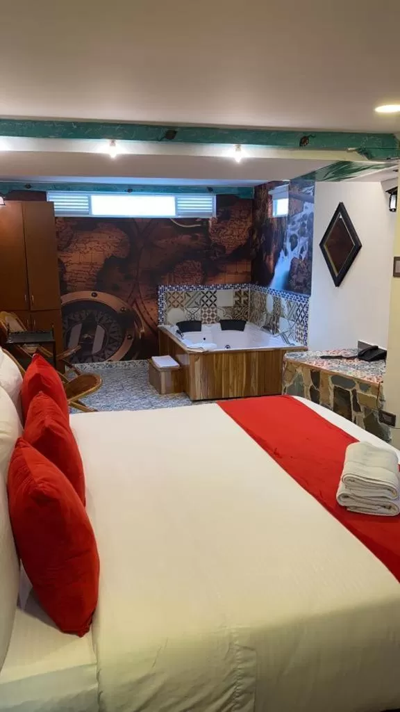 Bed in Hotel Casa Antigua