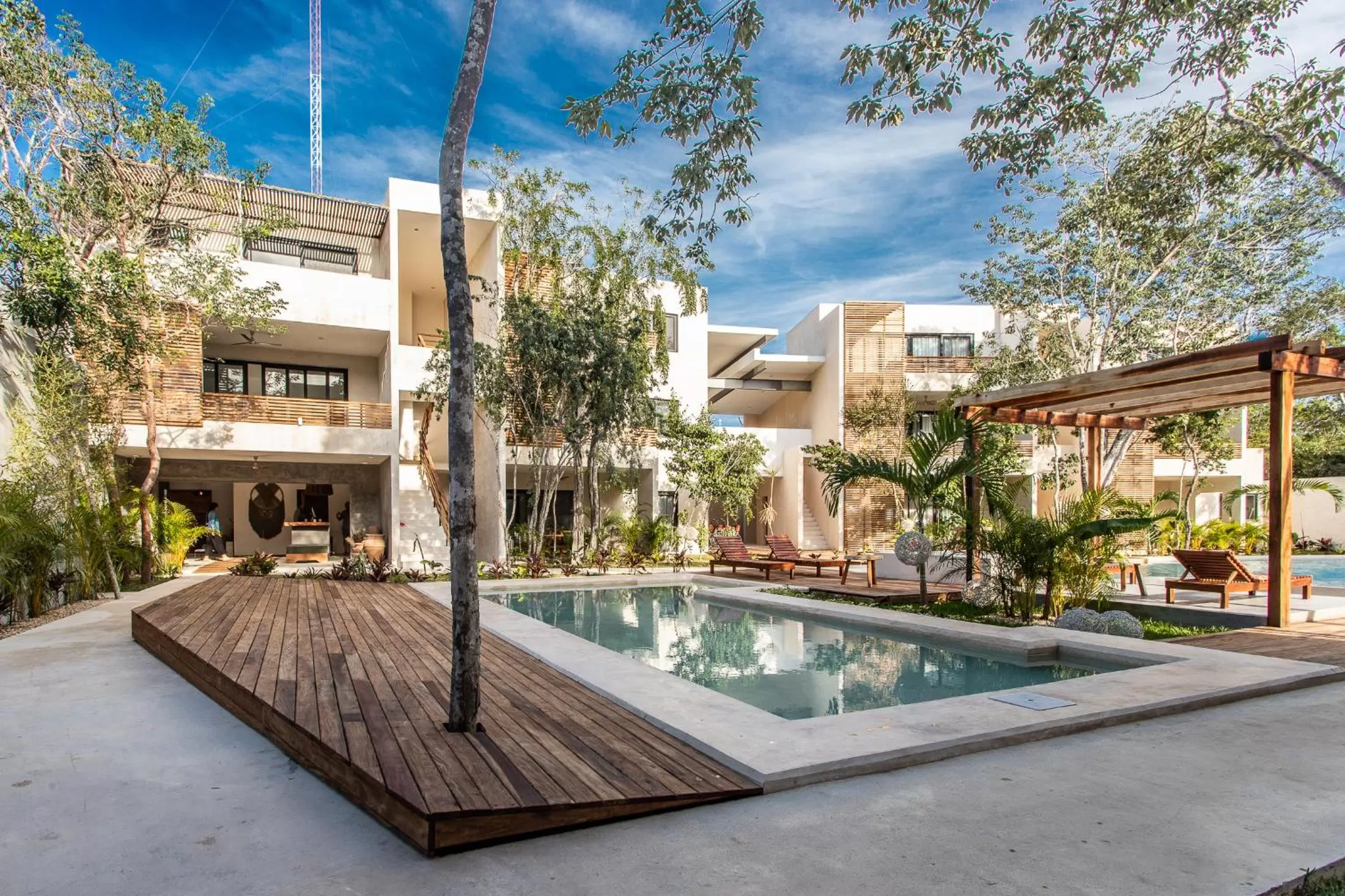Swimming pool in Panacea Condo Tulum