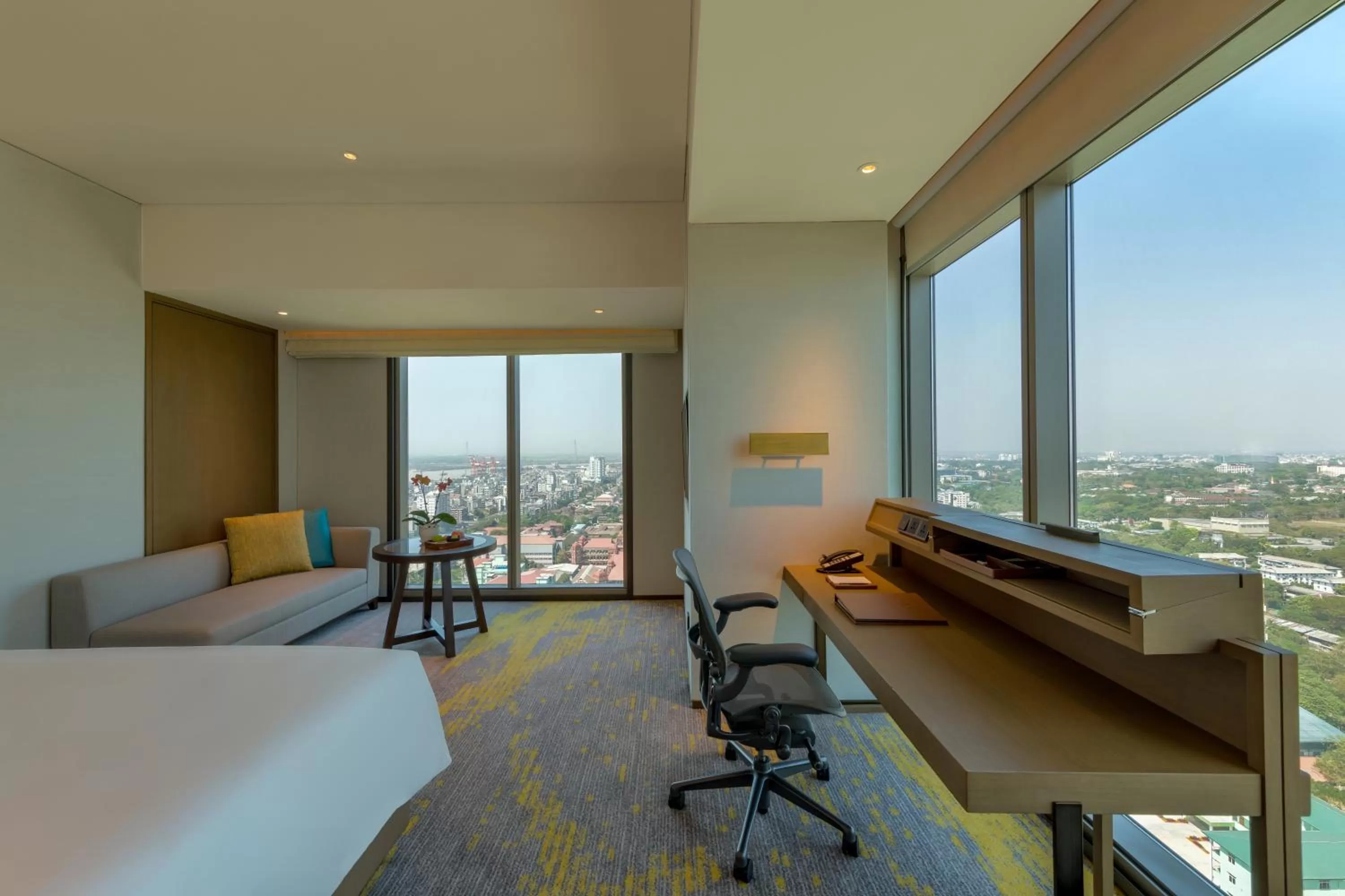 City view in Pan Pacific Yangon