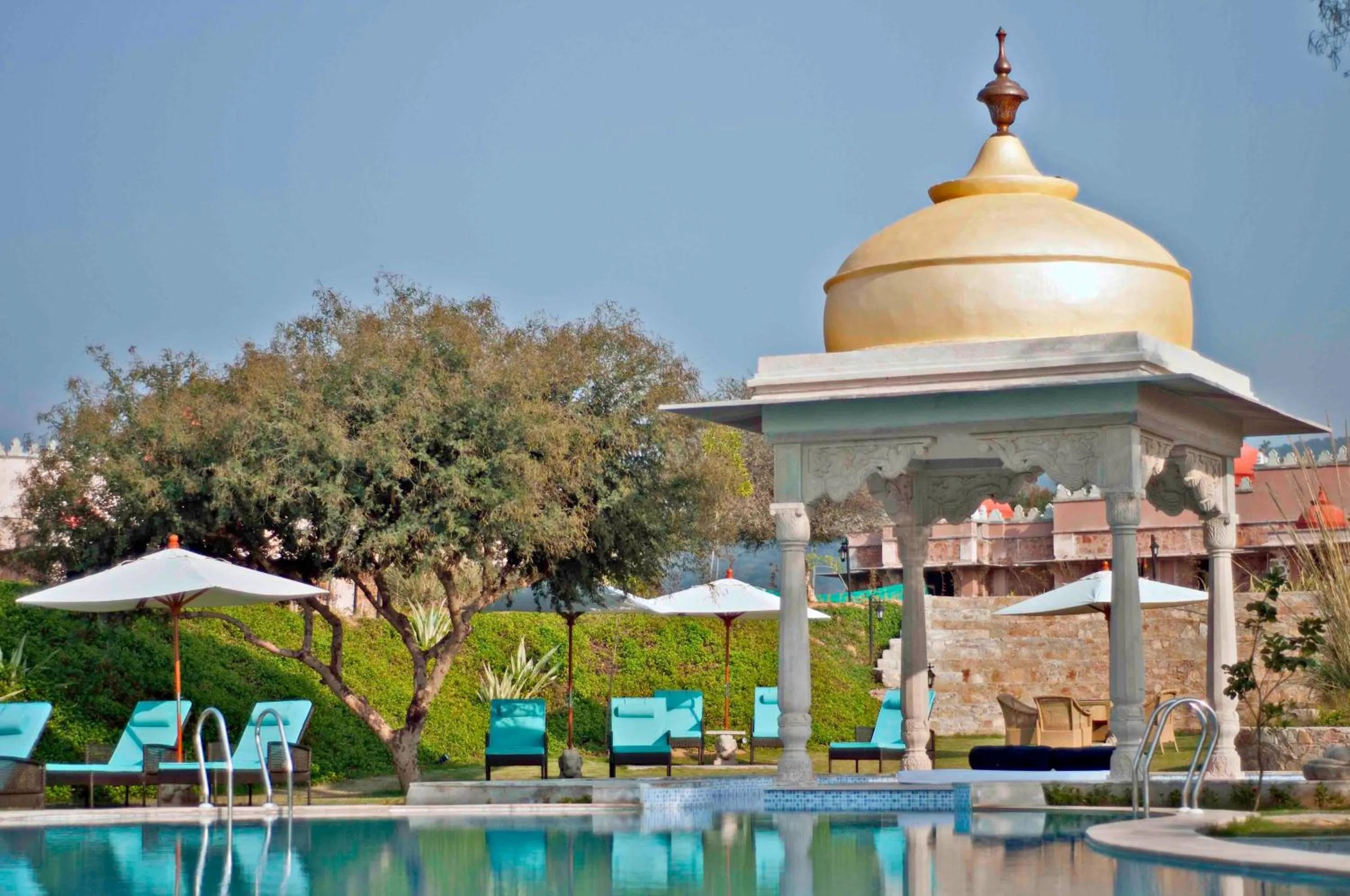 Swimming pool in Tree of Life Resort & Spa Jaipur