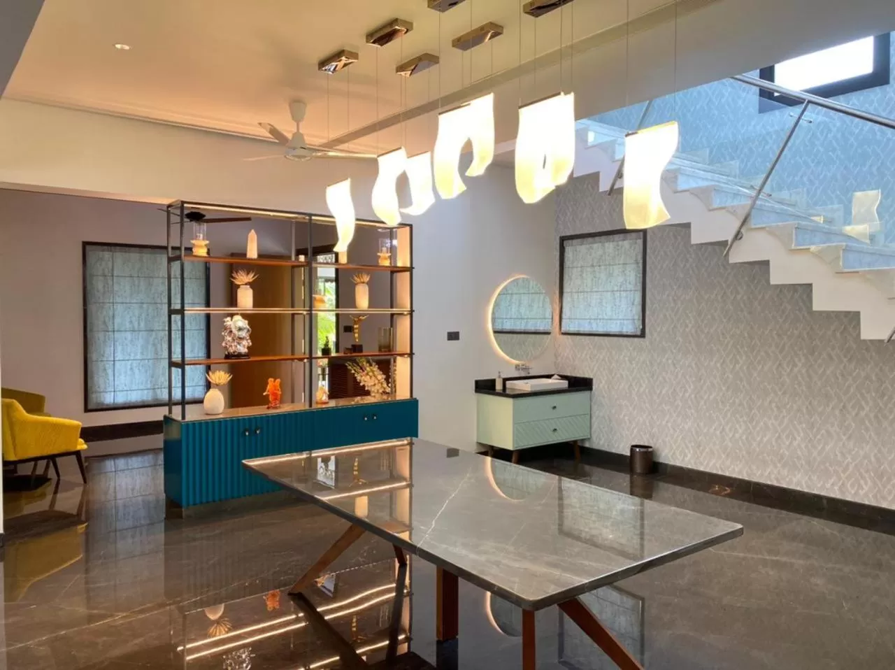 Living room, Kitchen/Kitchenette in Gamyam Beach Resort