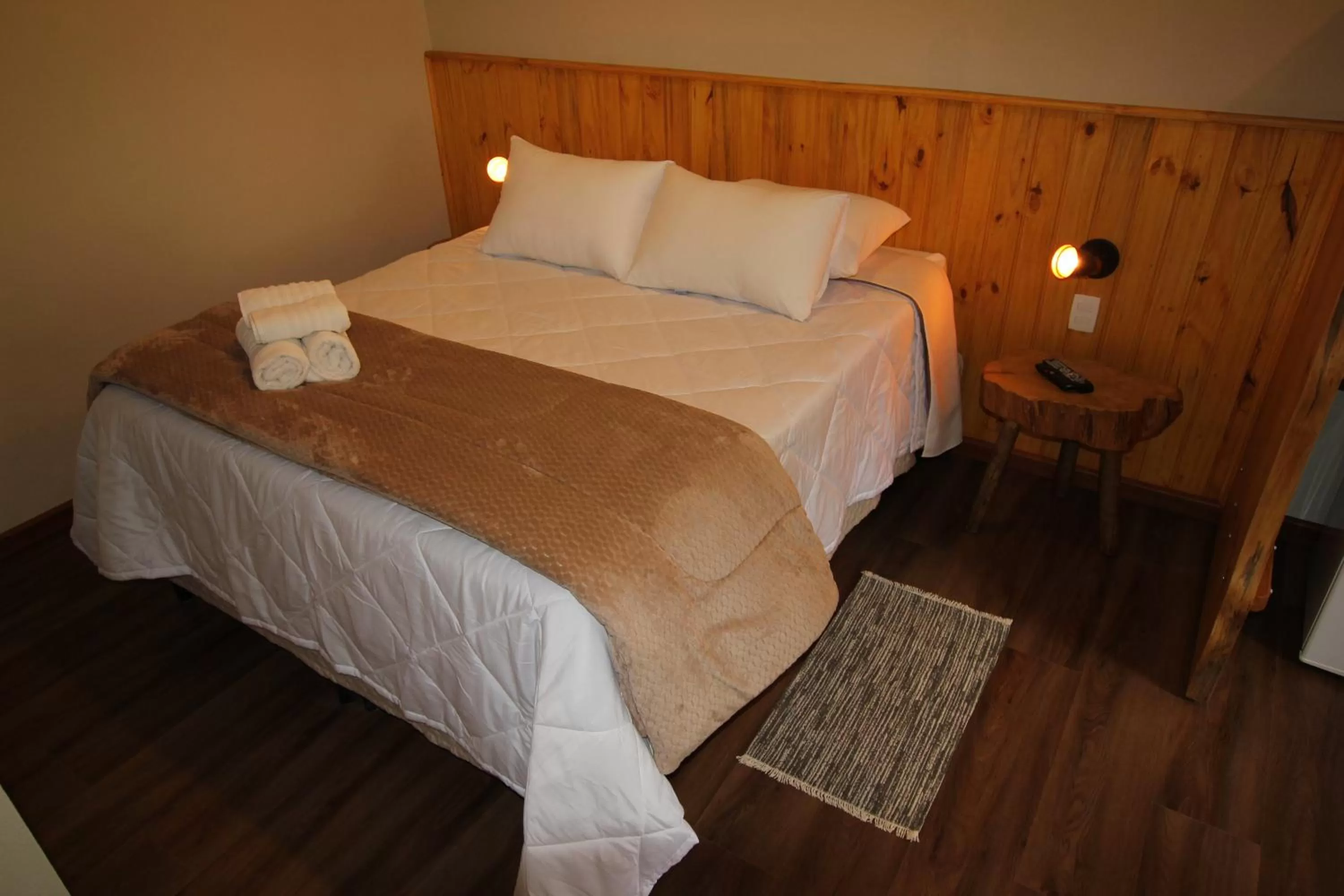 Bed in Pousada Aguia da Montanha