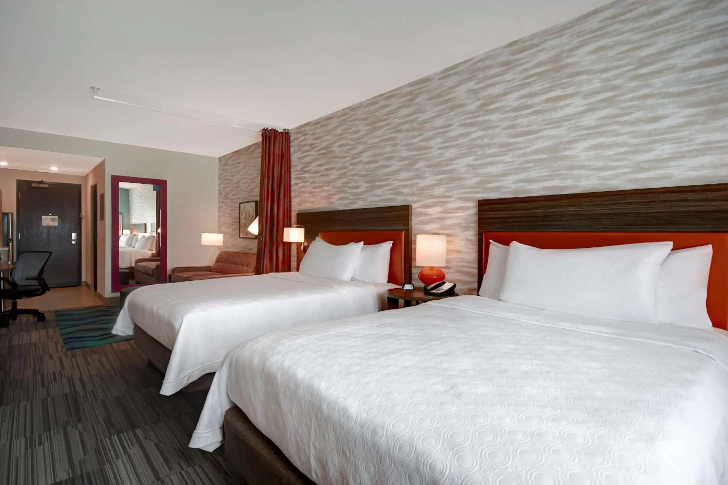 Studio Suite with Two Queen Beds - Hearing Access/Non-Smoking in Home2 Suites By Hilton Kalamazoo Downtown, Mi Studio Suite with Two Queen Beds - Hearing Access/Non-Smoking in Home2 Suites By Hilton Kalamazoo Downtown, Mi