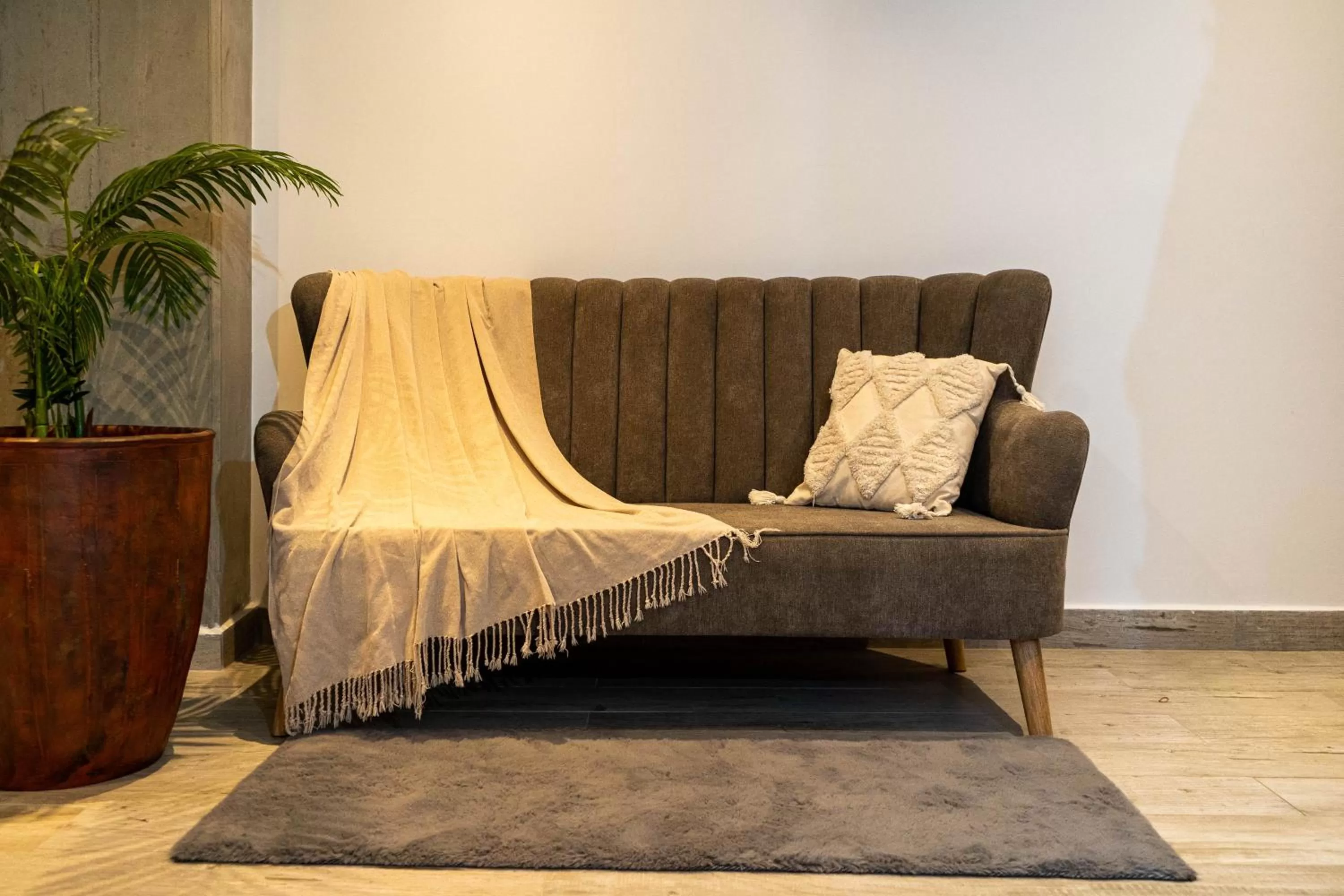 Seating area in Eutopiq Hotel