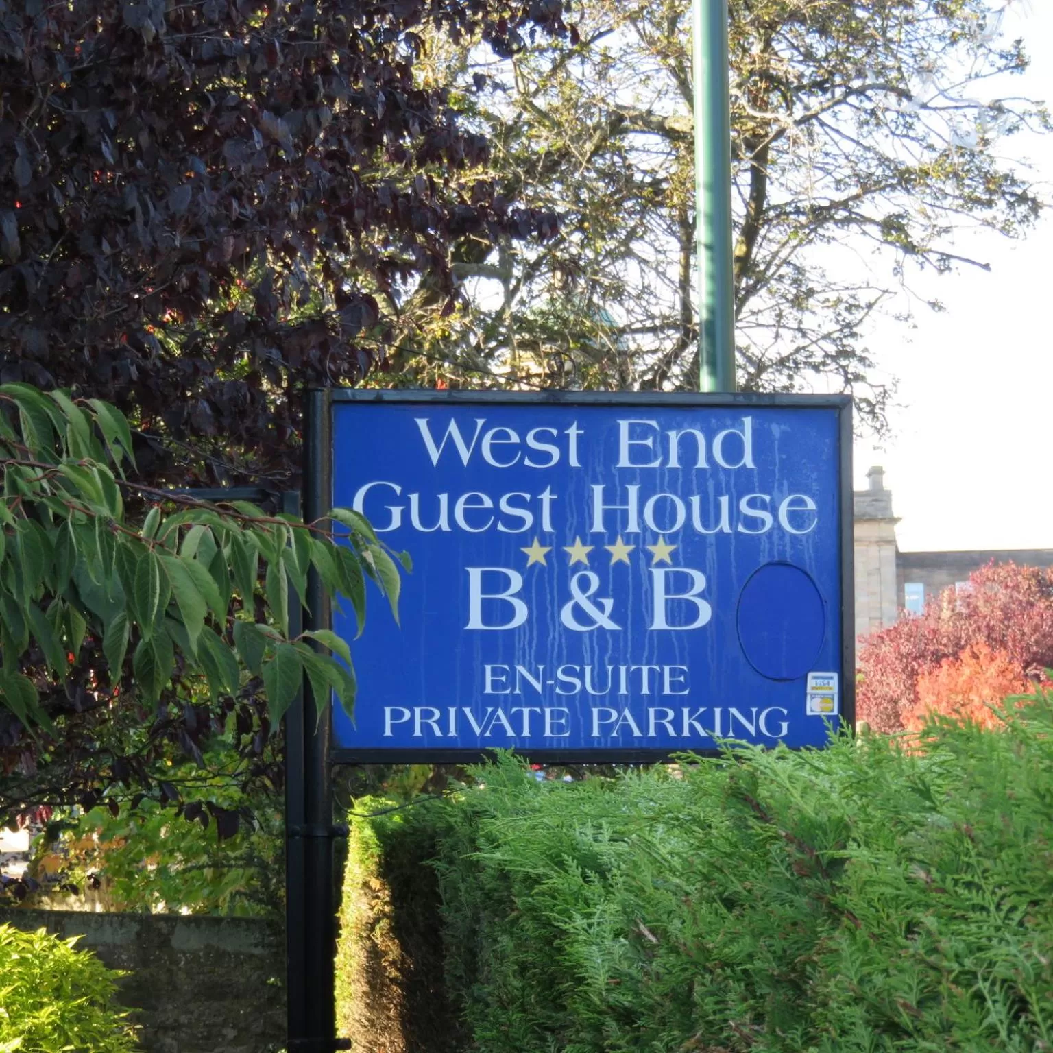 Logo/Certificate/Sign in West End Guest House