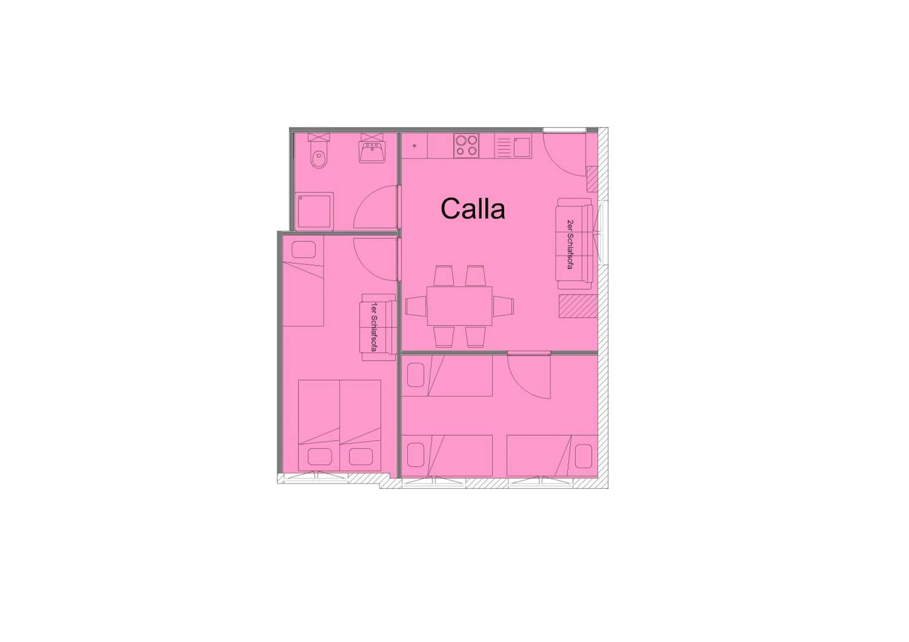 Floor plan in Apartments Tempelhof
