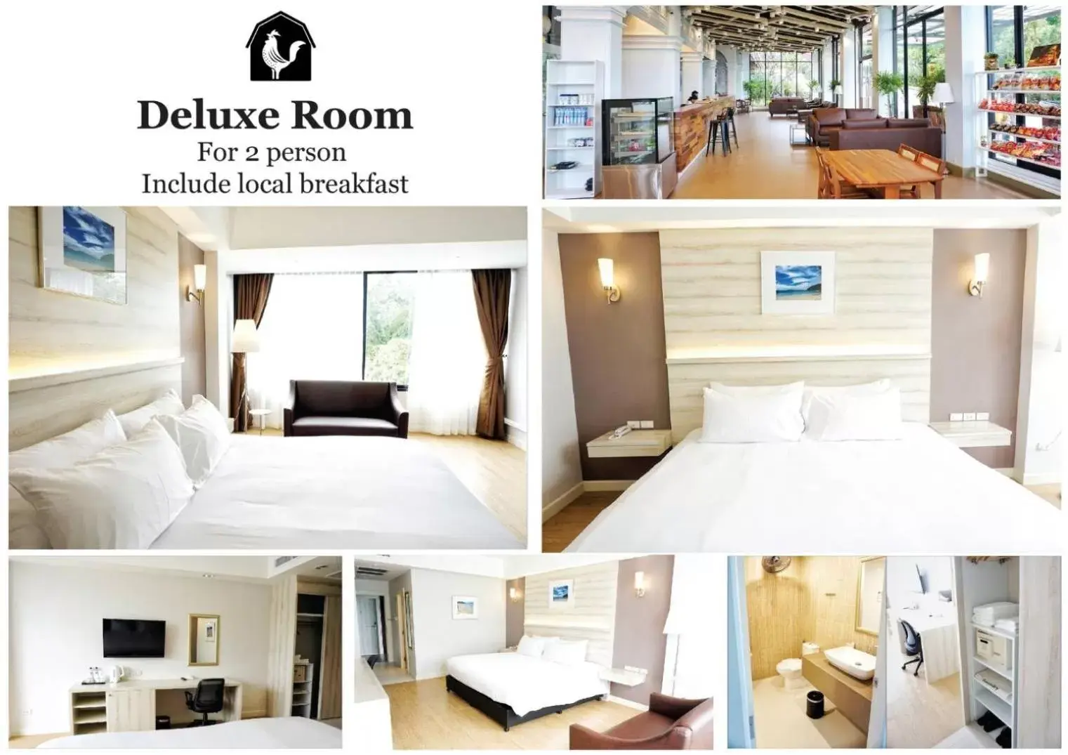 Deluxe Double Room in The Farm House Hotel Ranong Deluxe Double Room in The Farm House Hotel Ranong