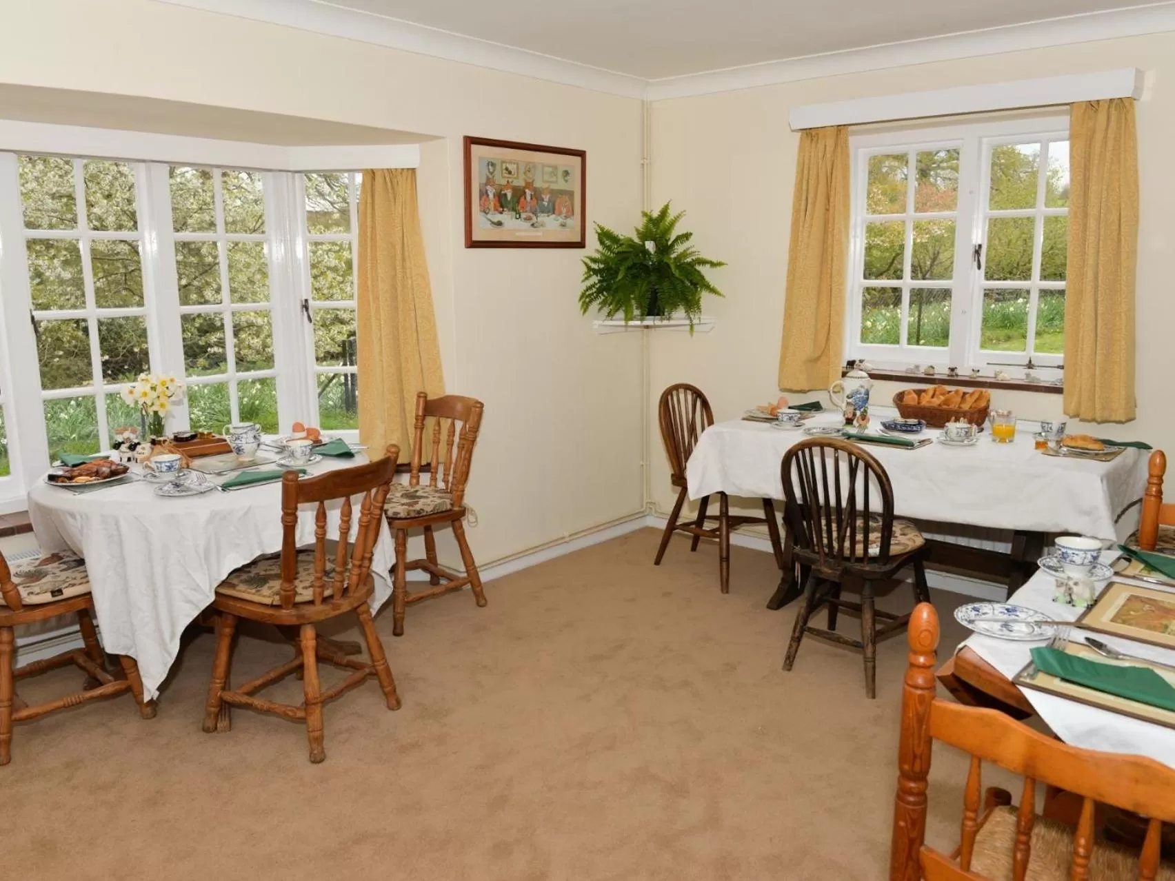 Dining area in Twyford Farm B&B
