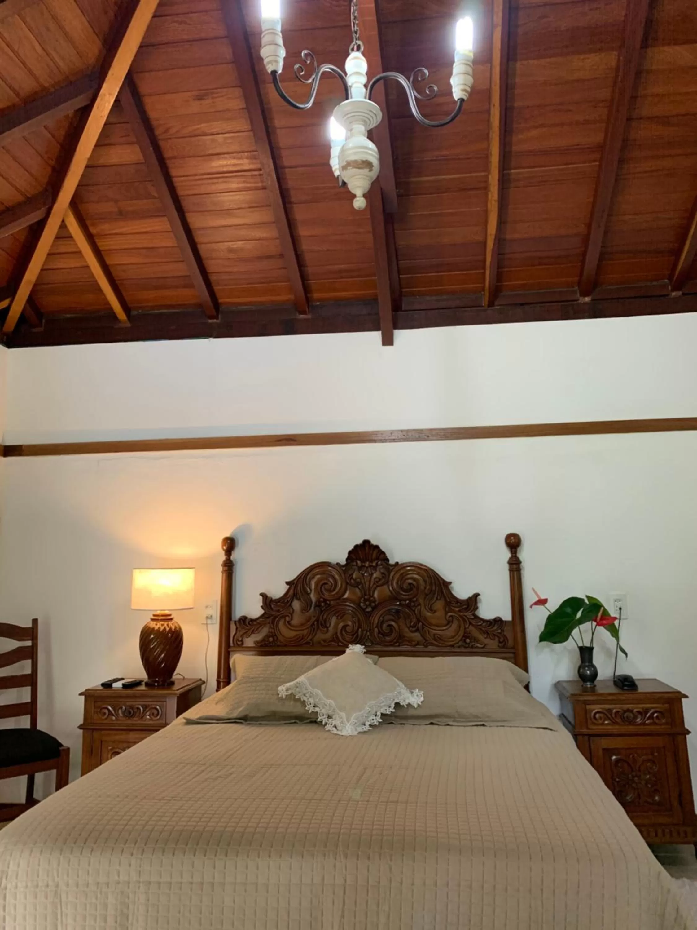 Bed in Pousada Villa Real