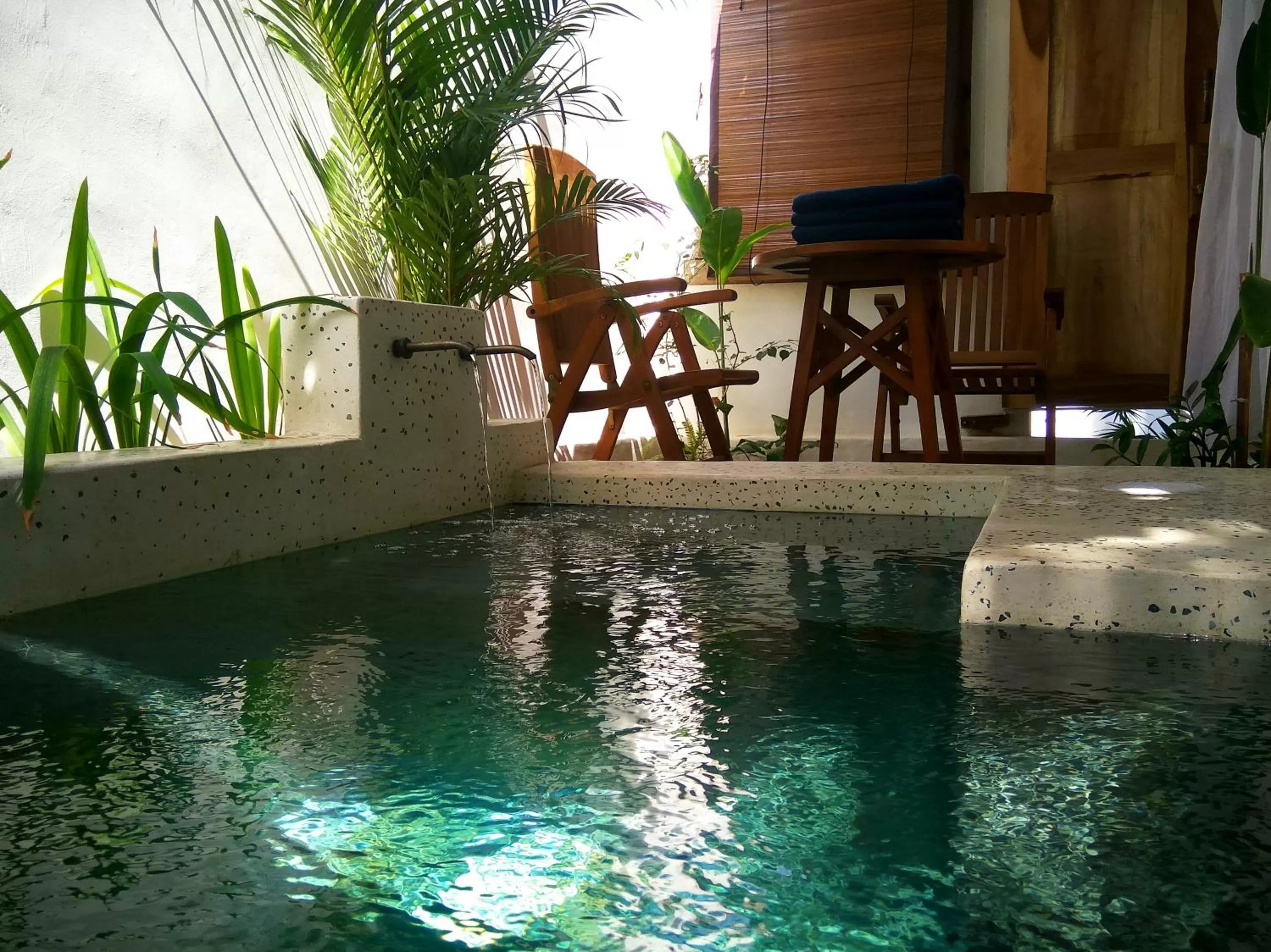 Balcony/Terrace, Swimming Pool in The Mandana Villa Gili Air