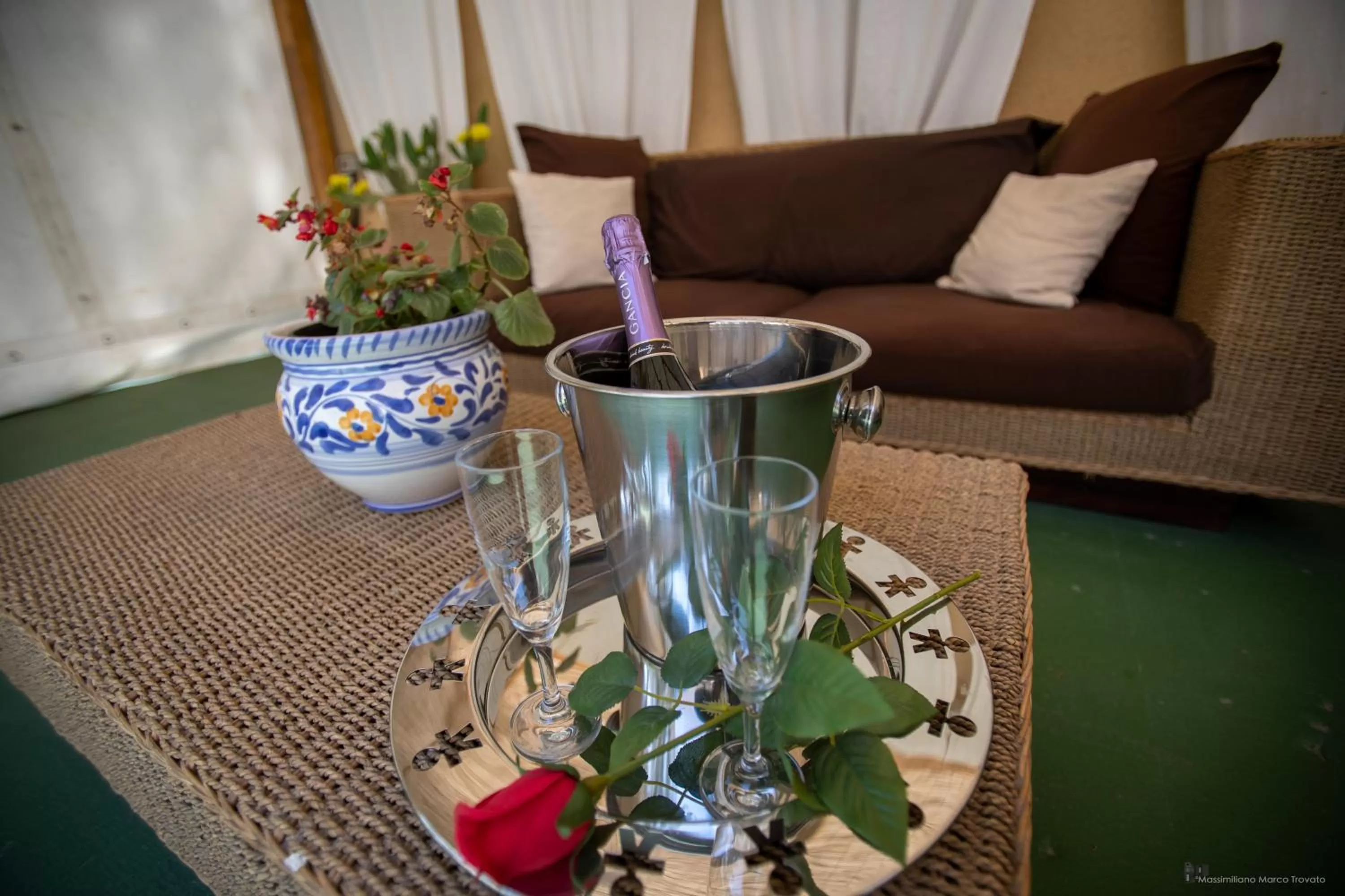 Garden view in B&B Sicily Luxury