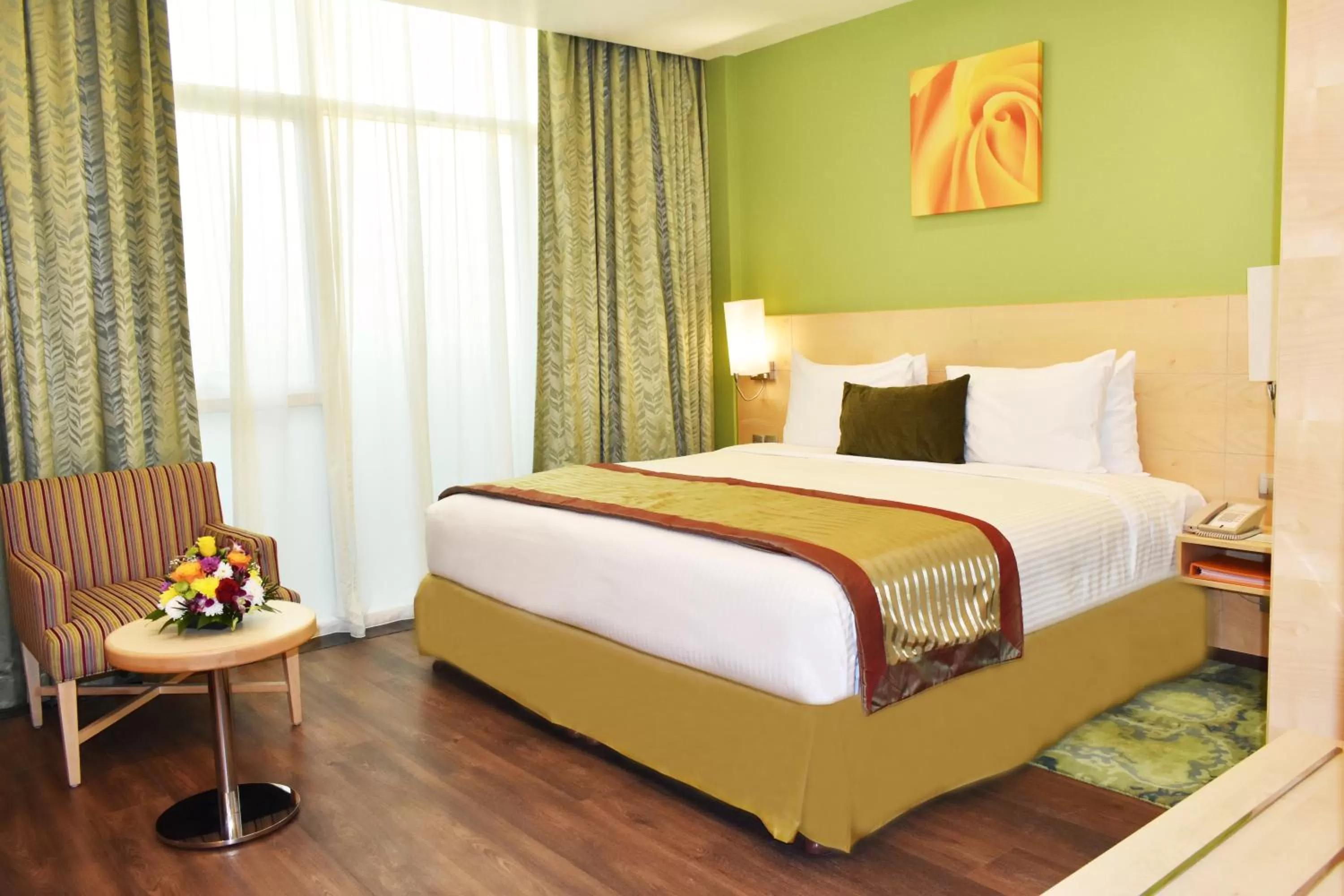 Bed in Al Khoory Executive Hotel, Al Wasl