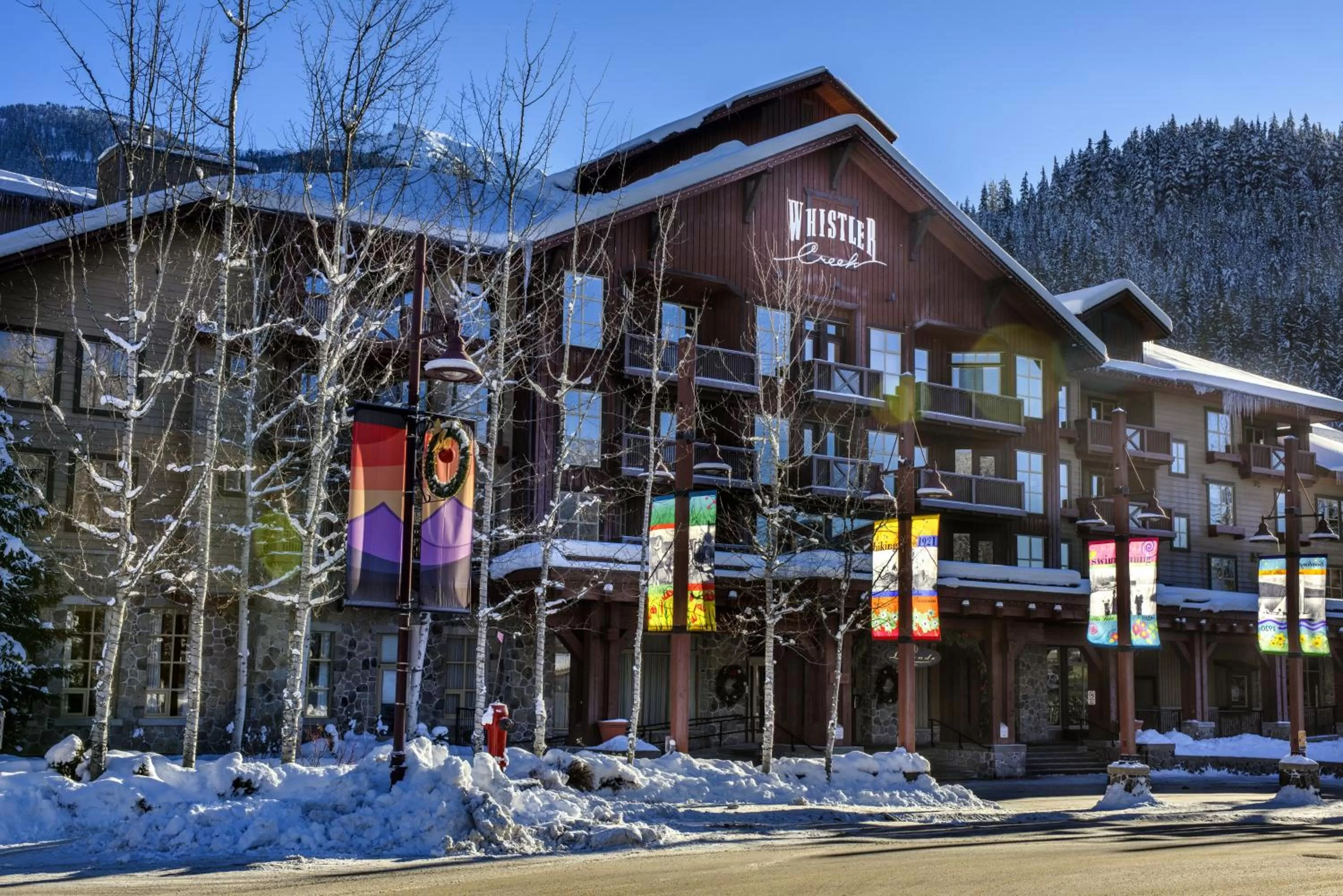Property building in Legends Whistler, by Lodging Ovations