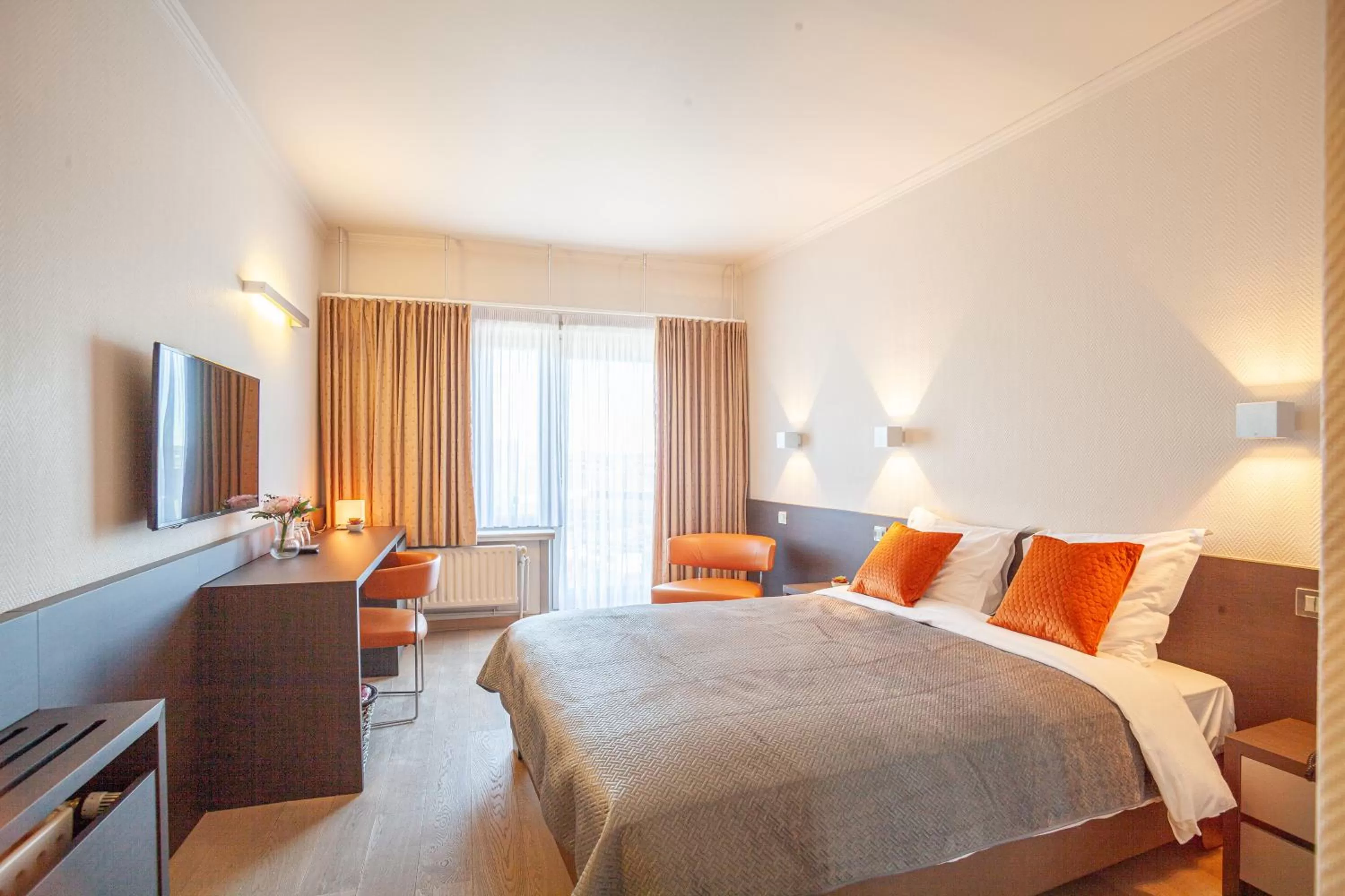 Bed in Hotel Monaco Zeebrugge Beach by Rikas Hotels