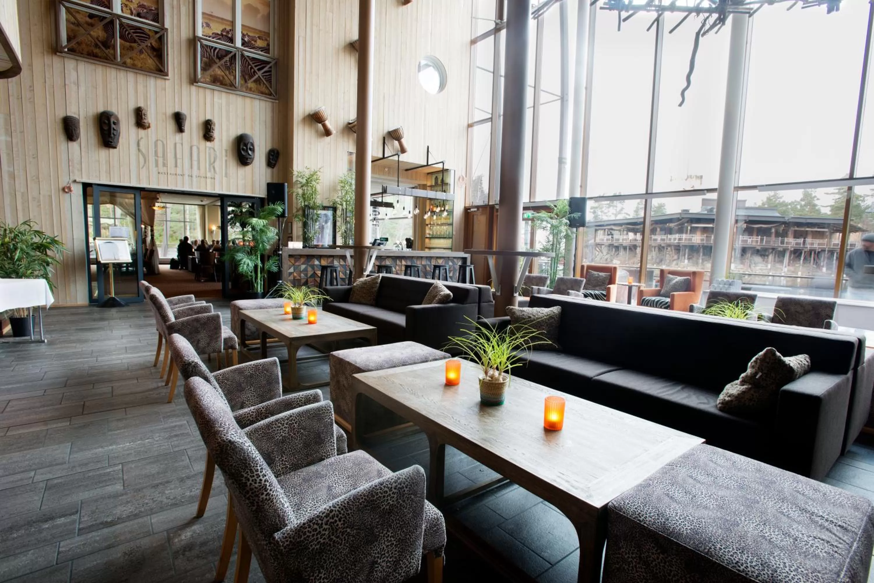 Lounge or bar in Dyreparken Safarihotell