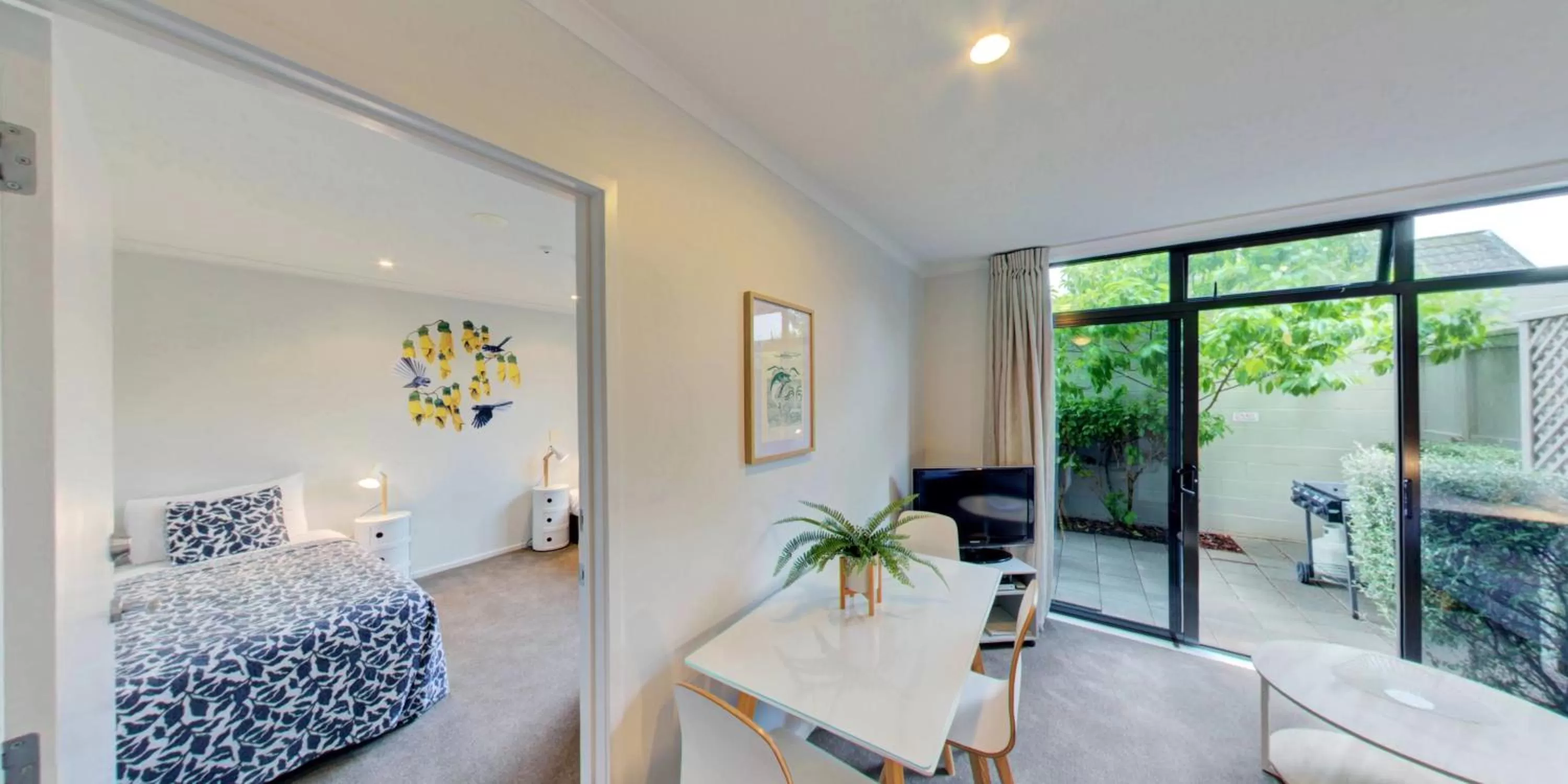 Living room in Alpine Lake Motel