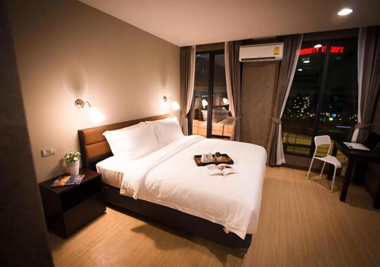 Bed in C U Inn Bangkok