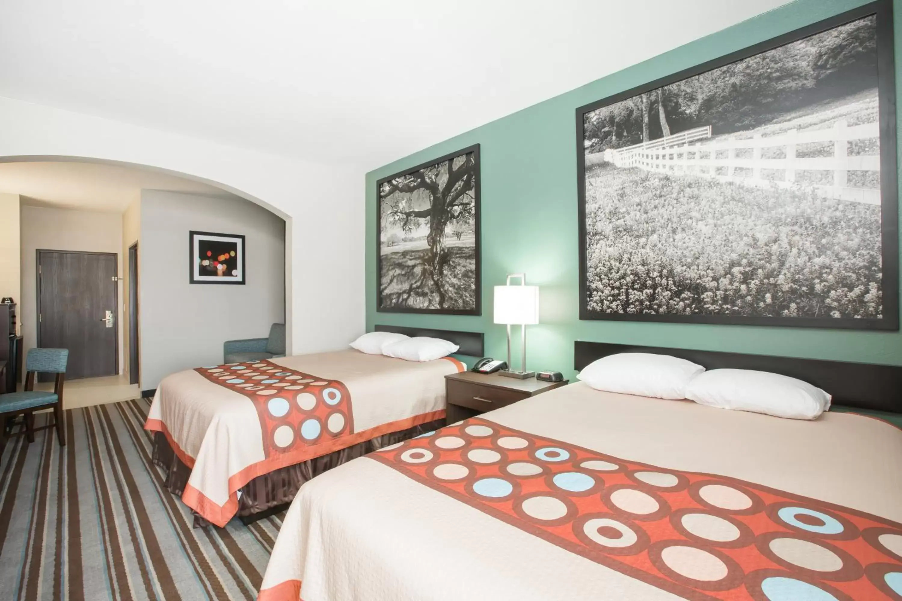 Queen Room with Two Queen Beds and Sofa Bed - Non-Smoking in Super 8 by Wyndham Port Arthur/Nederland Area Queen Room with Two Queen Beds and Sofa Bed - Non-Smoking in Super 8 by Wyndham Port Arthur/Nederland Area