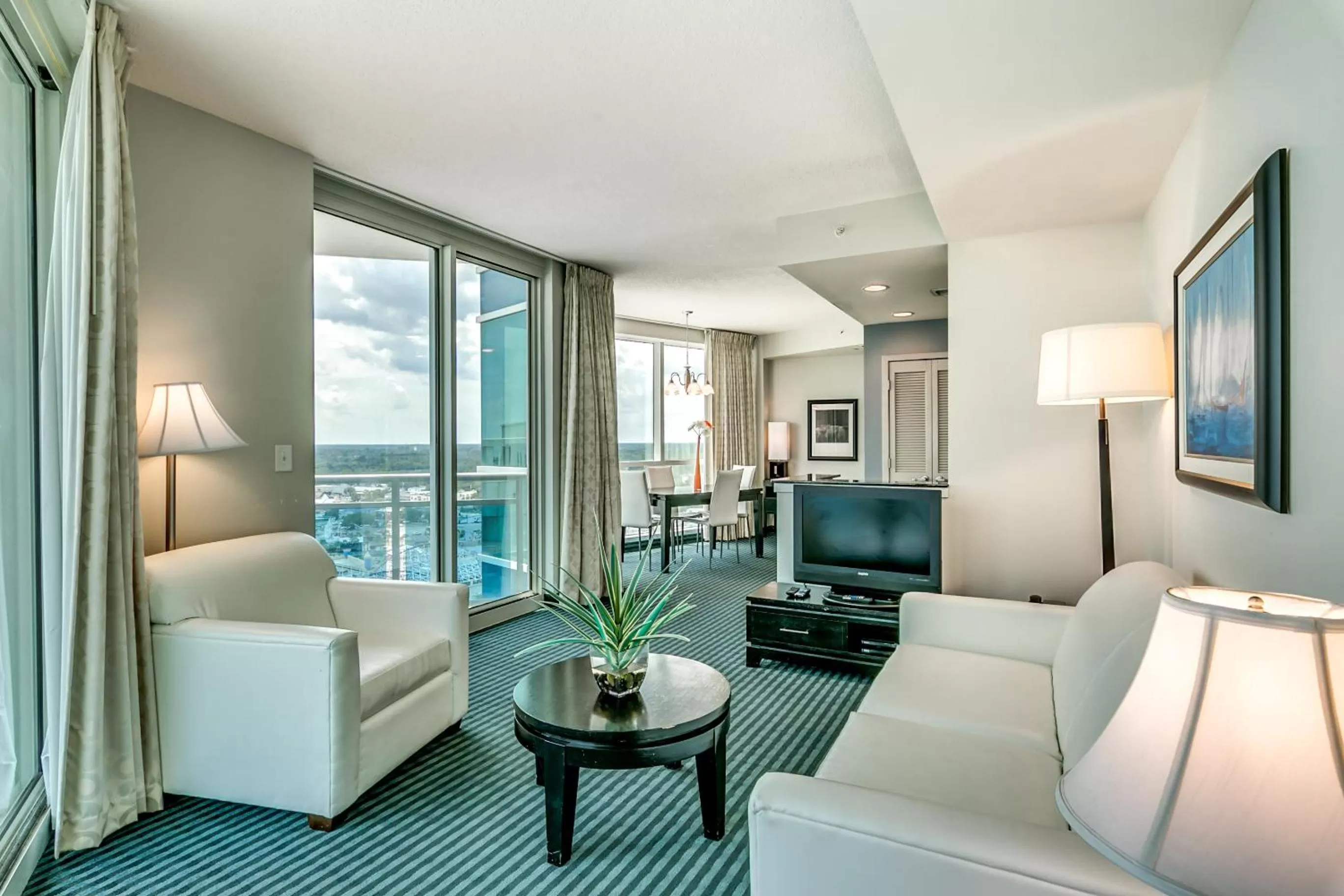 Seating area in Oceans One Resort