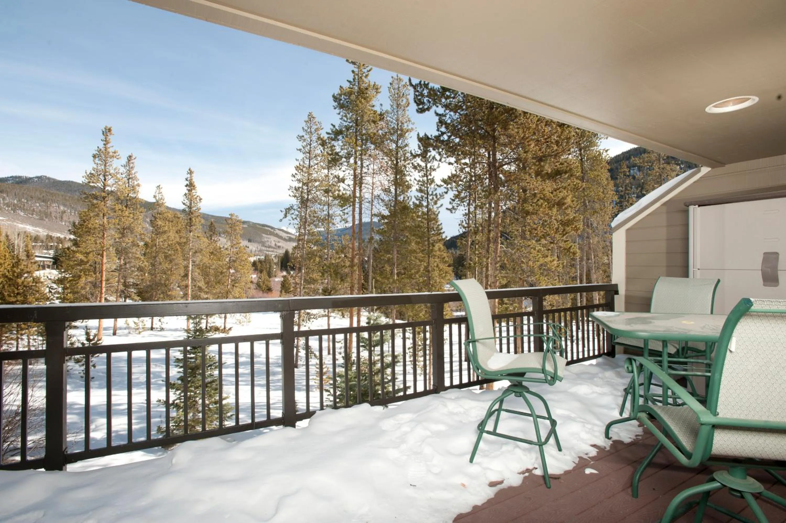 Patio in Evergreen Condominiums by Vail Resorts