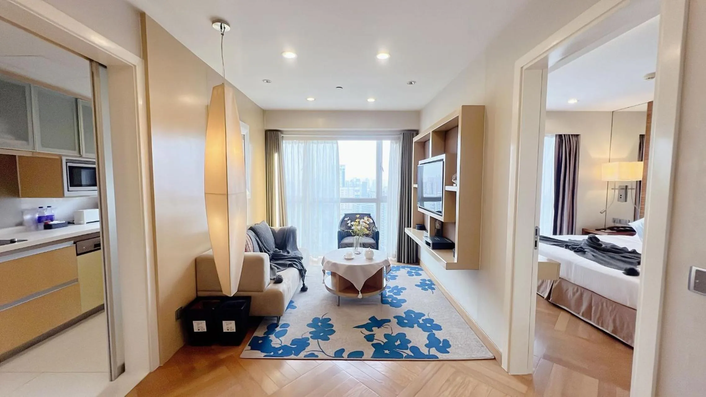 Photo of the whole room in Ascott Guangzhou