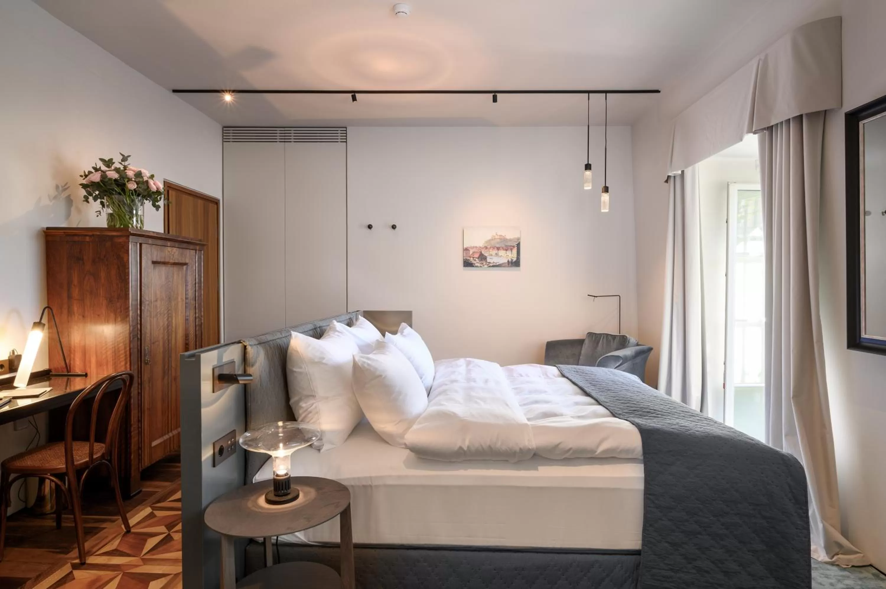 Bed in Zlata Ladjica Boutique Hotel