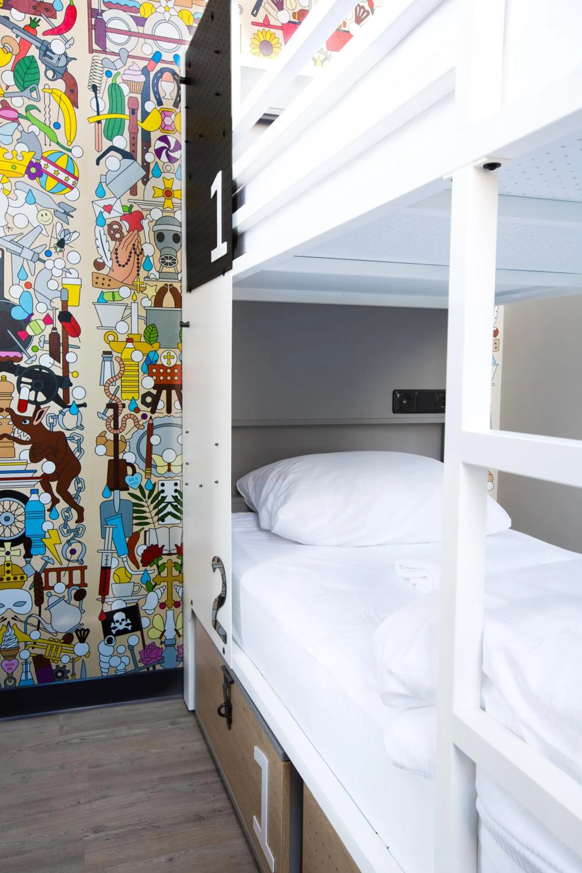 bunk bed, Bed in Generator Amsterdam