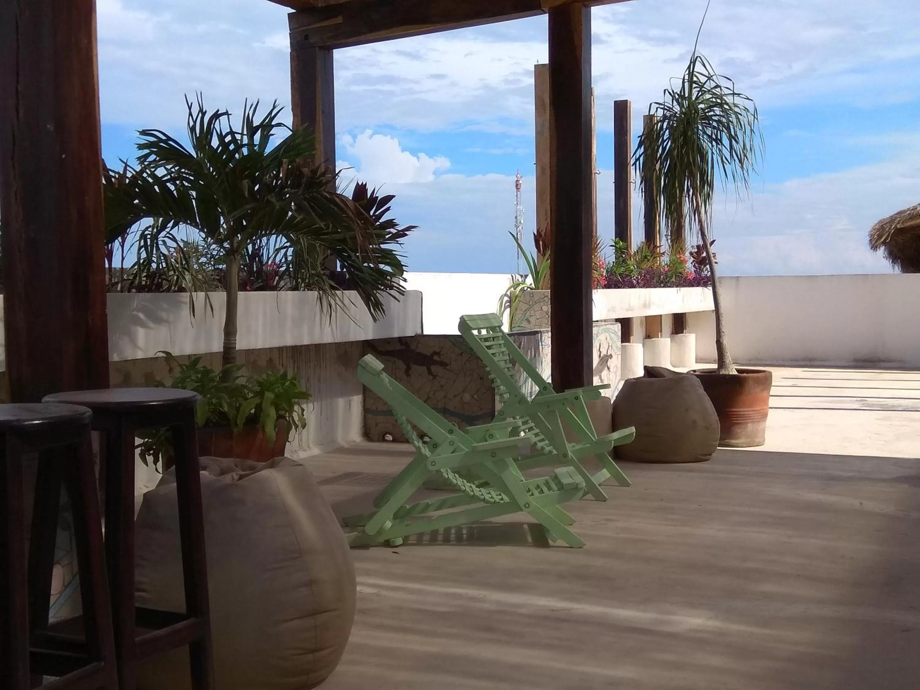 Balcony/Terrace in La Palmita Budget Boutique Hotel